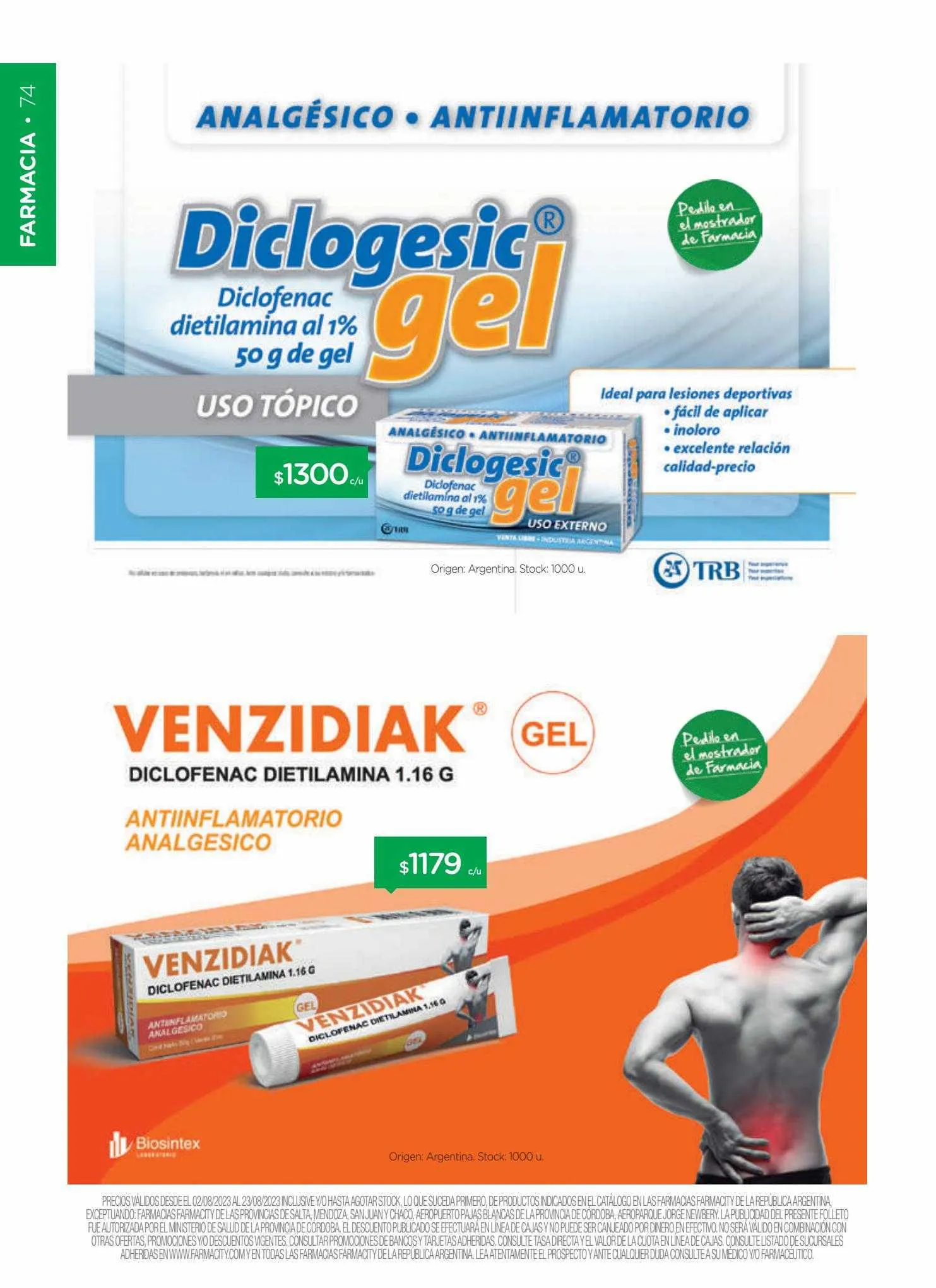 Ofertas de Catálogo Farmacity 1 de junio al 30 de septiembre 2023 - Página 74 del catálogo