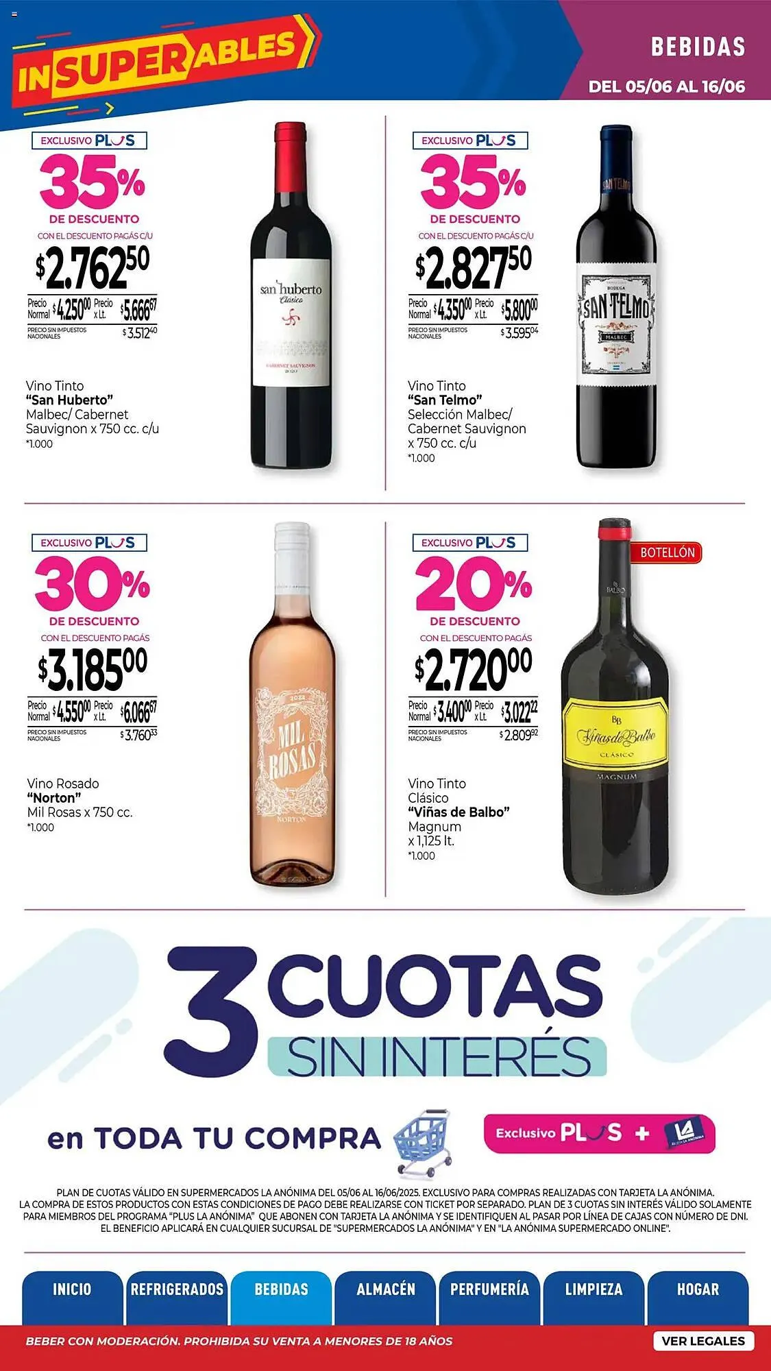 Ofertas de Catálogo La Anonima 5 de junio al 16 de junio 2025 - Página 15 del catálogo