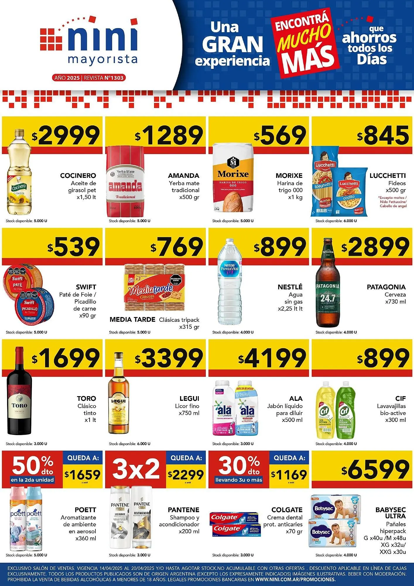 Ofertas de Catálogo Nini Mayorista 14 de abril al 20 de abril 2025 - Página 1 del catálogo