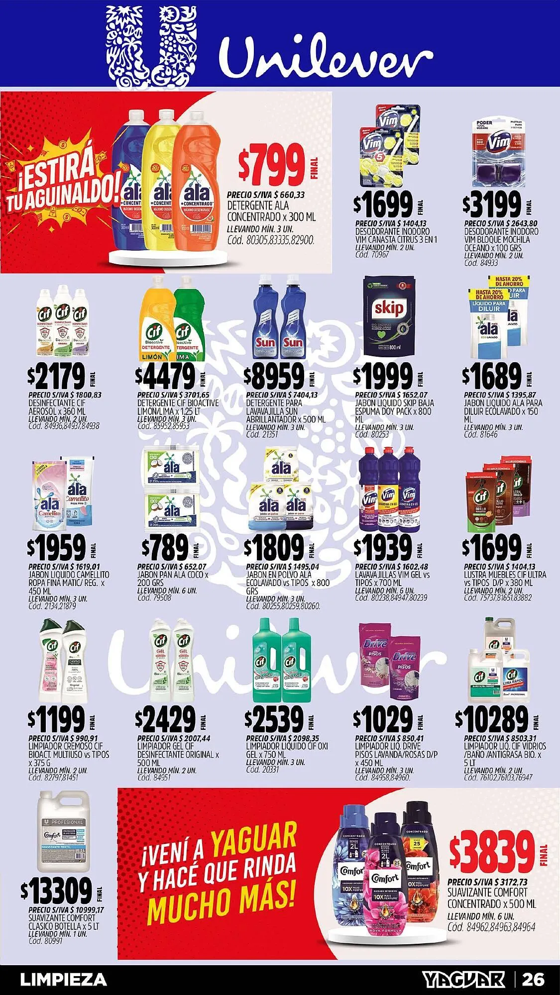 Ofertas de Catálogo Supermercados Yaguar 23 de junio al 30 de junio 2025 - Página 26 del catálogo
