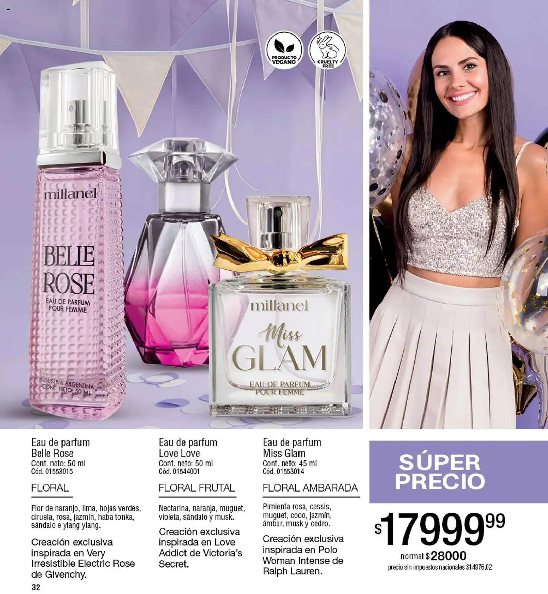 Ofertas de Catálogo Millanel Cosmética 30 de marzo al 27 de abril 2026 - Página 32 del catálogo