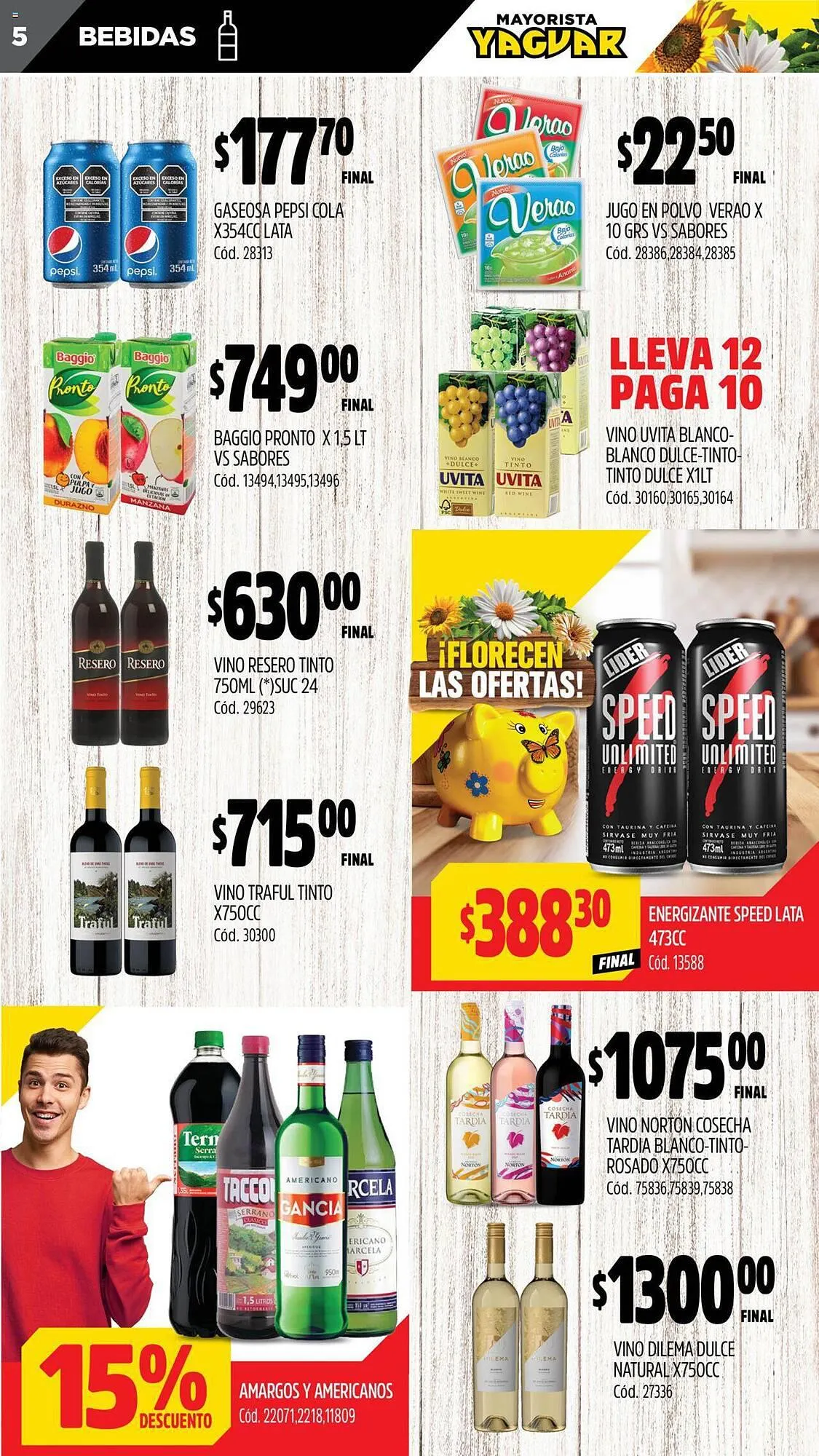 Ofertas de Catálogo Supermercados Yaguar 25 de septiembre al 1 de octubre 2023 - Página 5 del catálogo