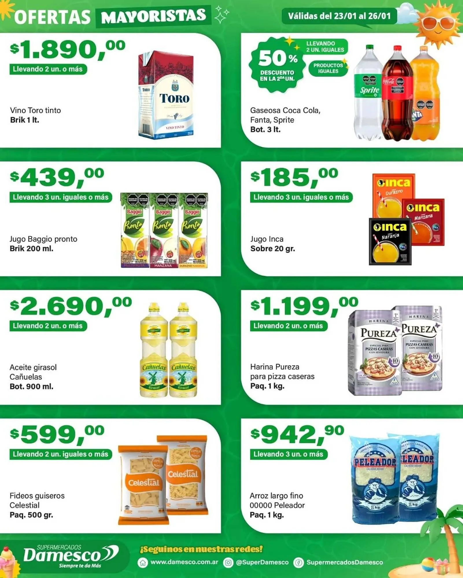 Ofertas de Catálogo Supermercados Damesco 23 de enero al 26 de enero 2026 - Página 3 del catálogo