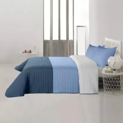 Cubrecama Tricolor Queen 160 x 240 cm multicolor