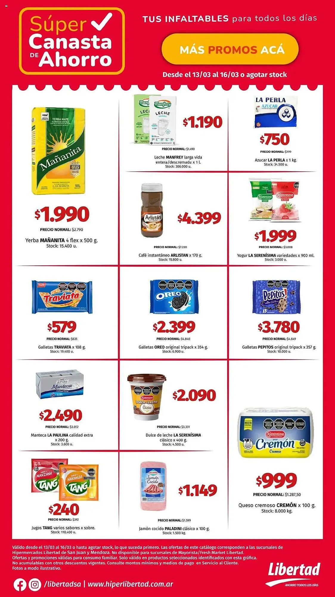 Ofertas de Catálogo Hipermercado Libertad 13 de marzo al 16 de marzo 2025 - Página 3 del catálogo