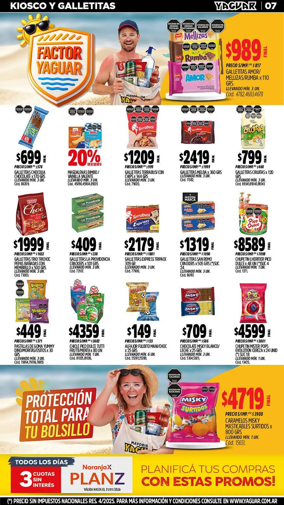 Ofertas de Catálogo Supermercados Yaguar 19 de enero al 25 de enero 2026 - Página 7 del catálogo