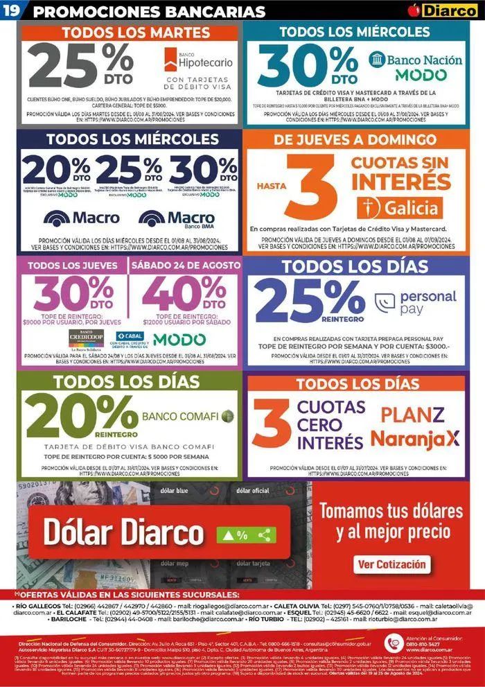 Ofertas de Diarco Ofertas Sur 19 de agosto al 25 de agosto 2024 - Página 19 del catálogo