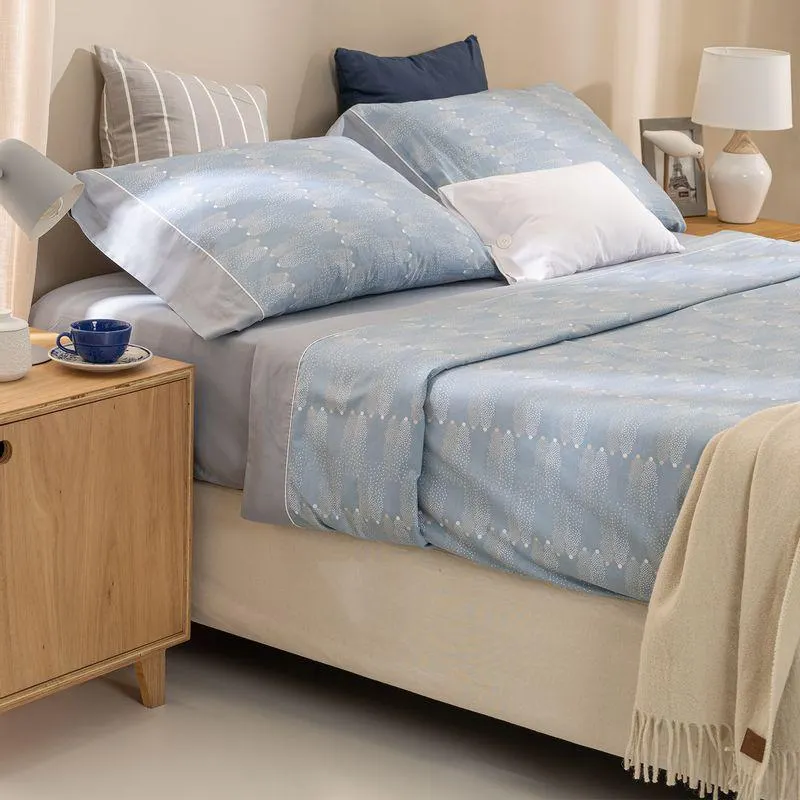 Juego de Sábanas King Size Puntos Concentrados