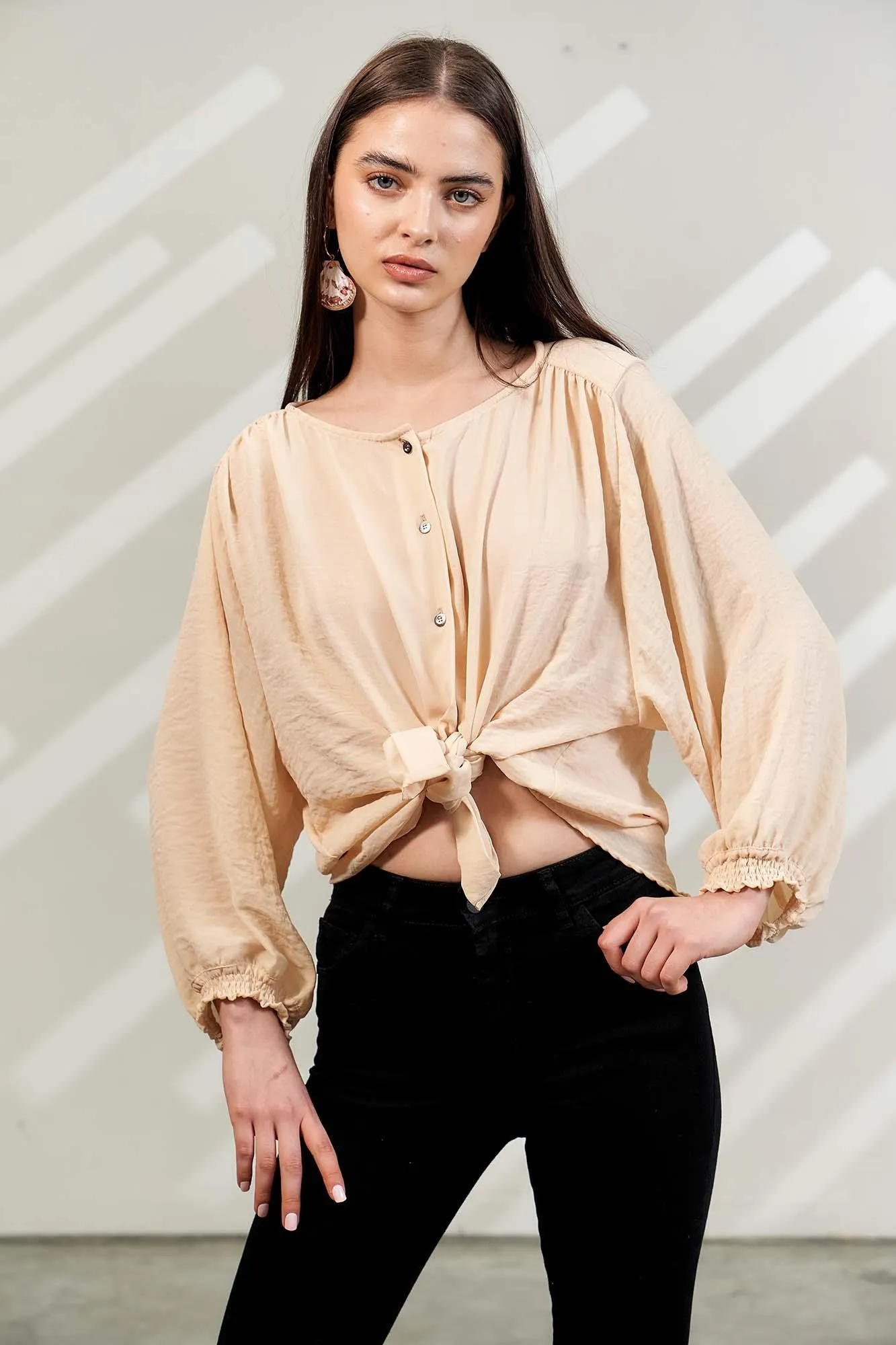 blusa dana vainilla
