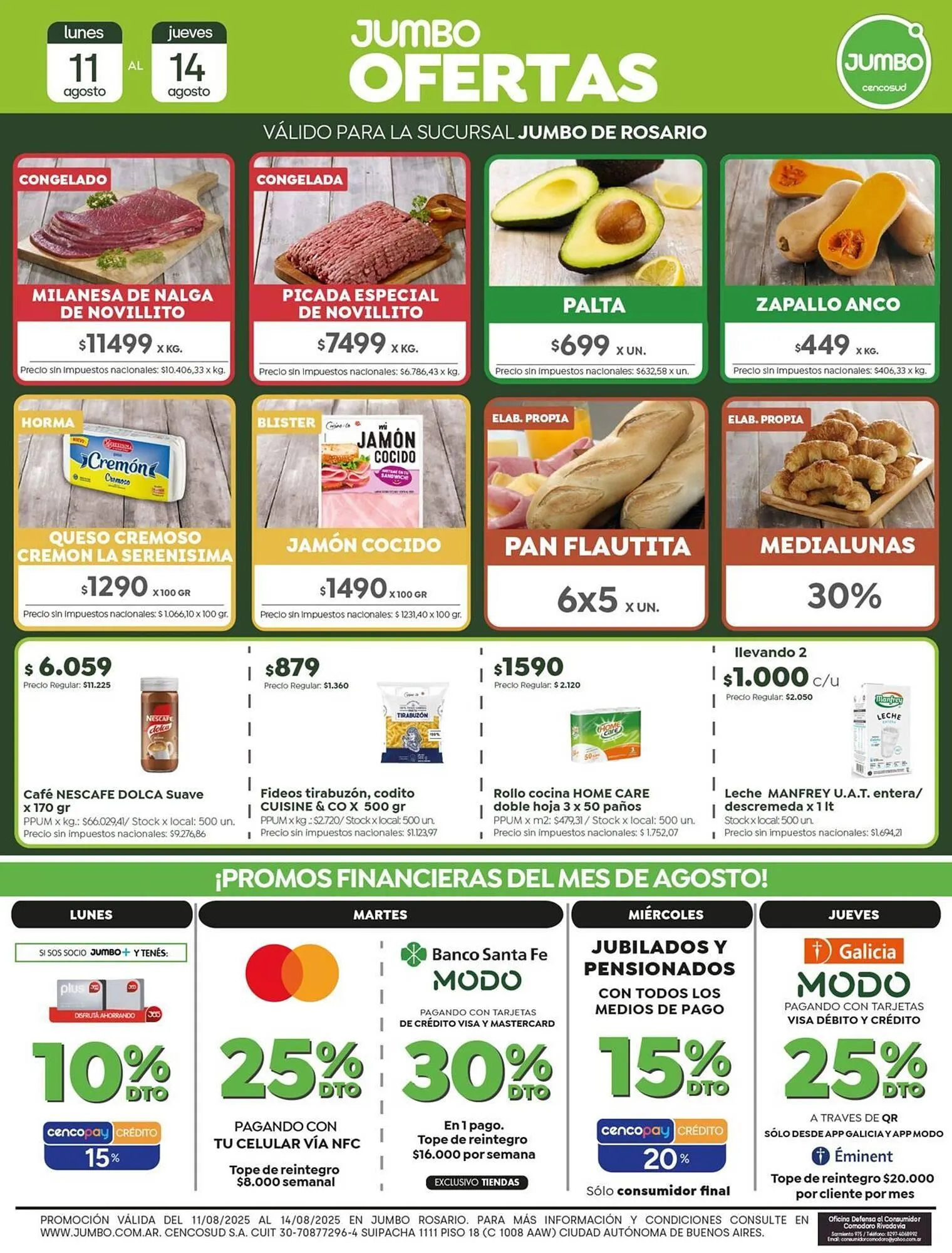 Ofertas de Catálogo Jumbo 11 de agosto al 14 de agosto 2025 - Página 1 del catálogo
