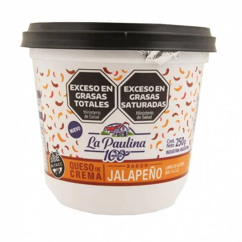 Queso Crema Jalapeño La Paulina x 250 g.
