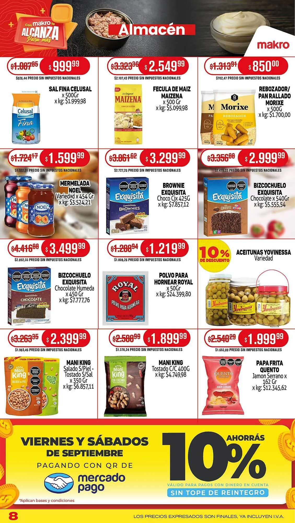 Ofertas de Catálogo Makro 18 de septiembre al 25 de septiembre 2025 - Página 8 del catálogo