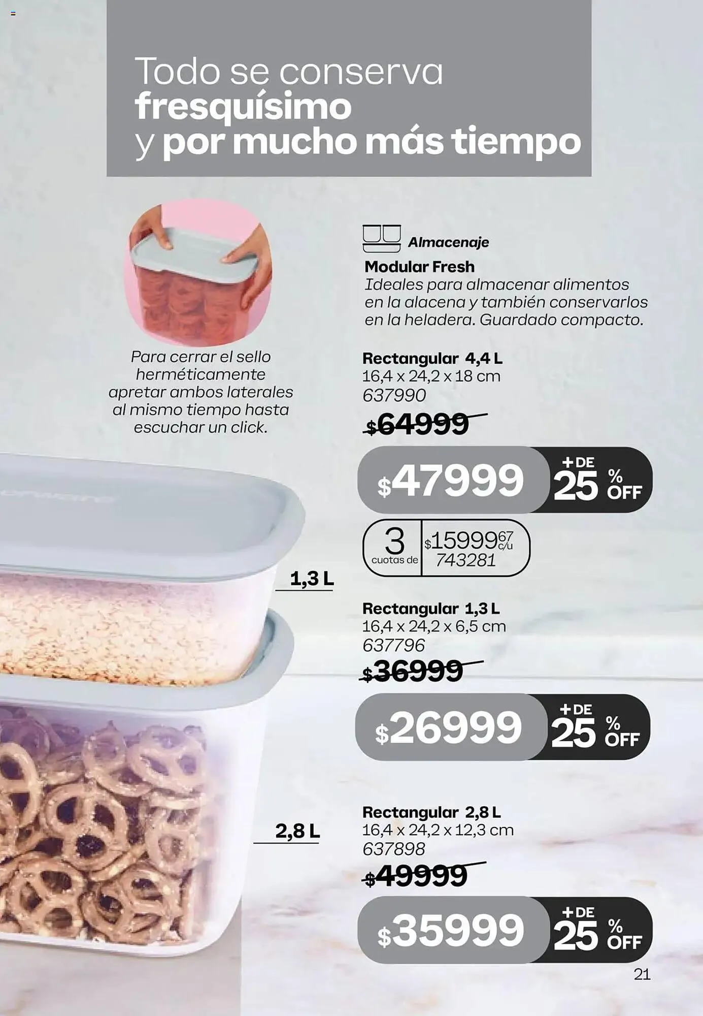 Ofertas de Catálogo Tupperware 9 de abril al 22 de abril 2025 - Página 21 del catálogo