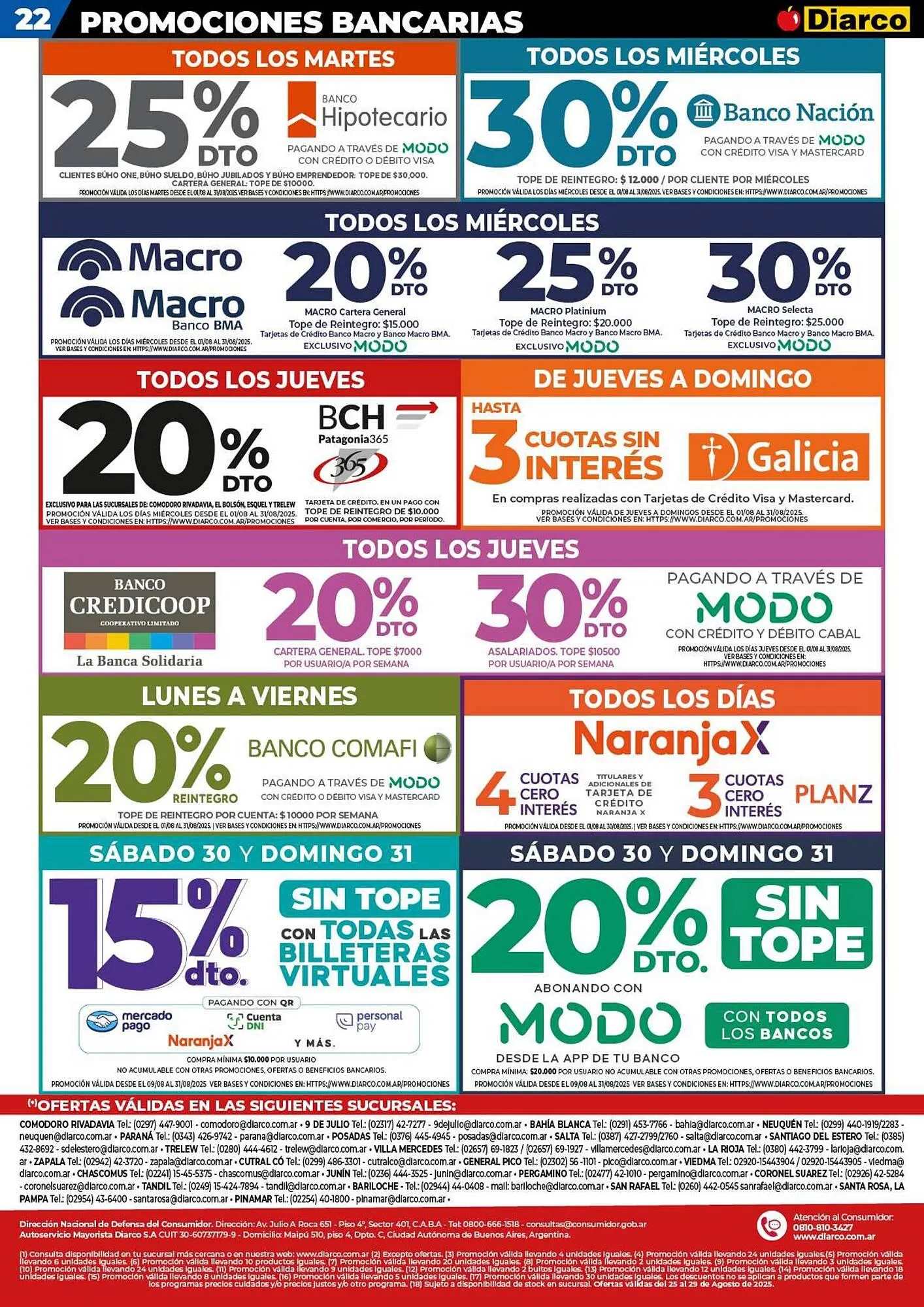 Ofertas de Catálogo Diarco 25 de agosto al 30 de agosto 2025 - Página 22 del catálogo