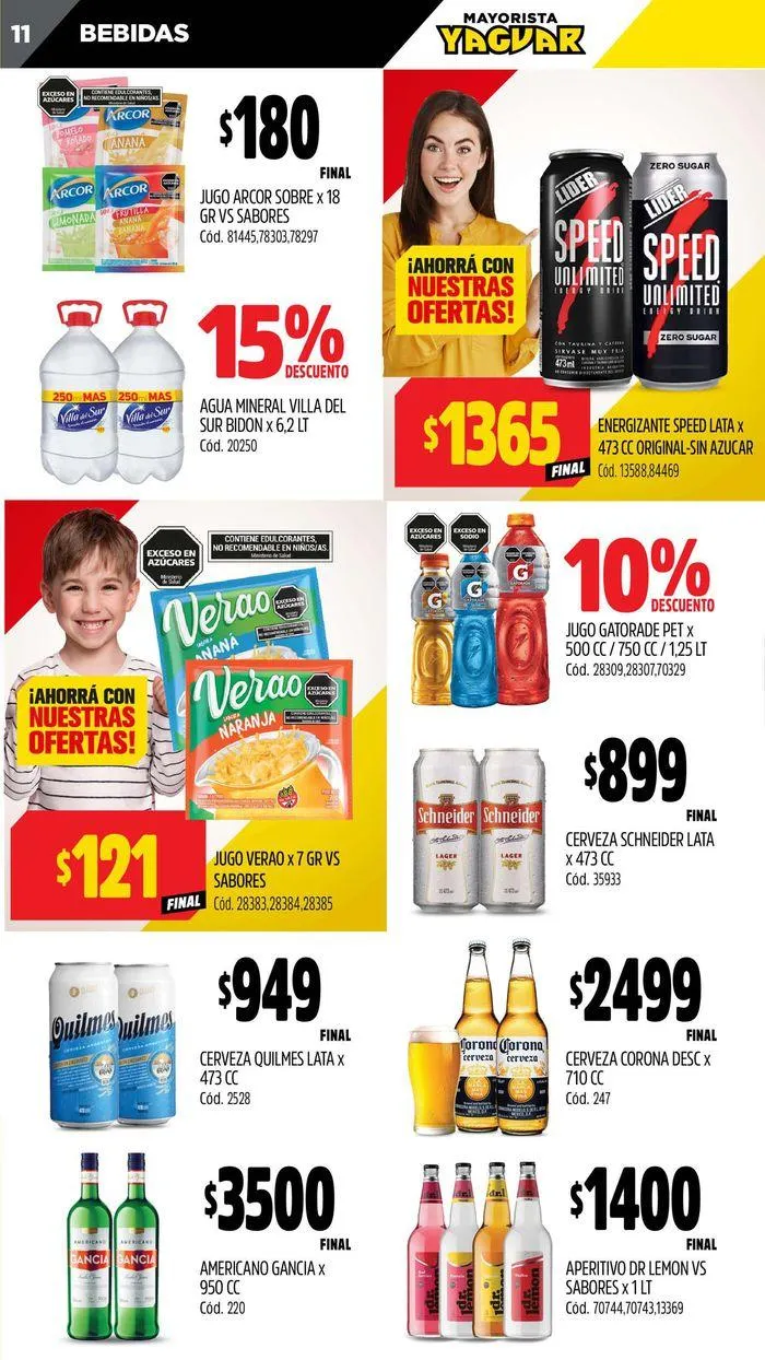 Ofertas de Catálogo Supermercados Yaguar Córdoba 22 de julio al 28 de julio 2024 - Página 11 del catálogo