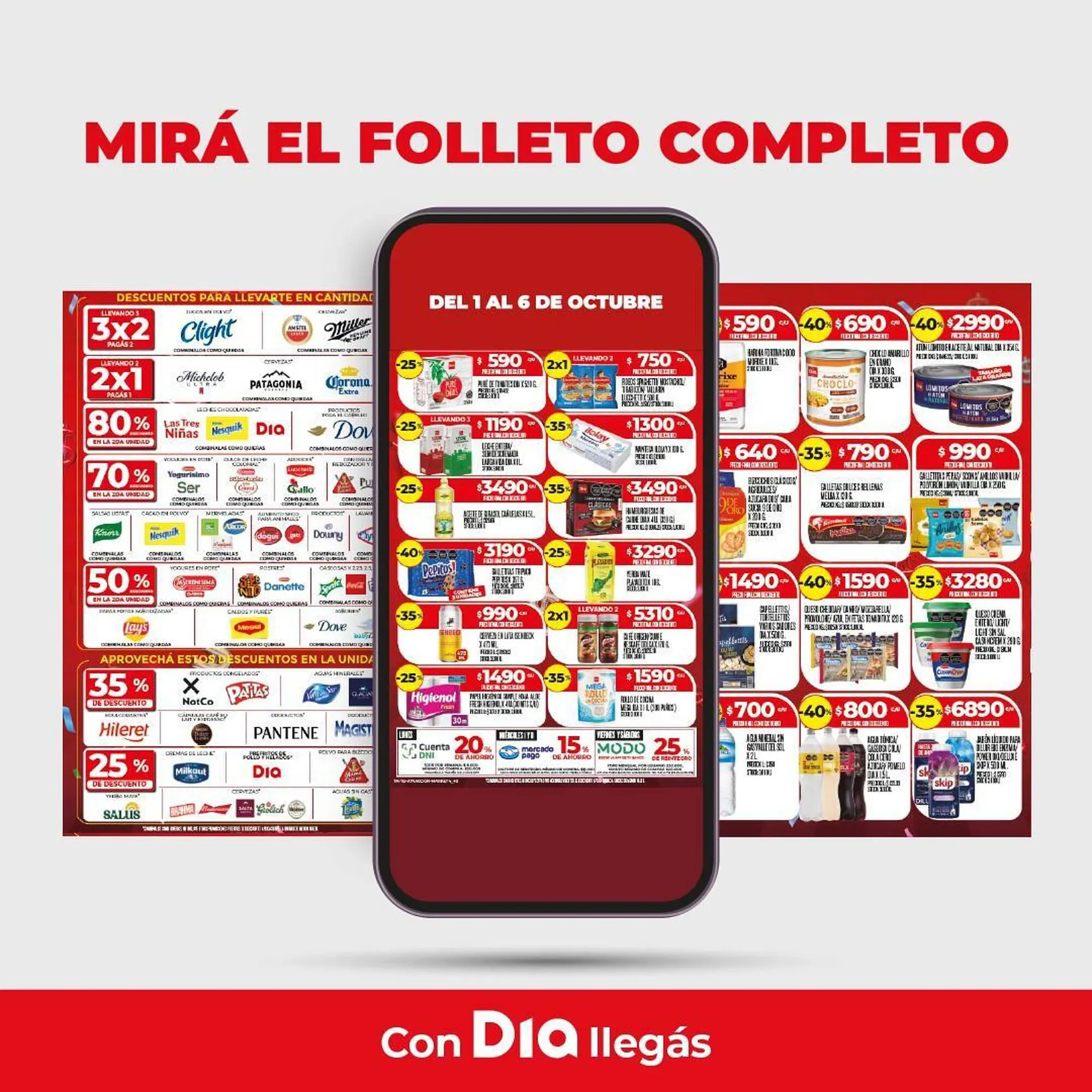 Ofertas de Folleto Supermercados DIA 2 de octubre al 6 de octubre 2025 - Página 1 del catálogo