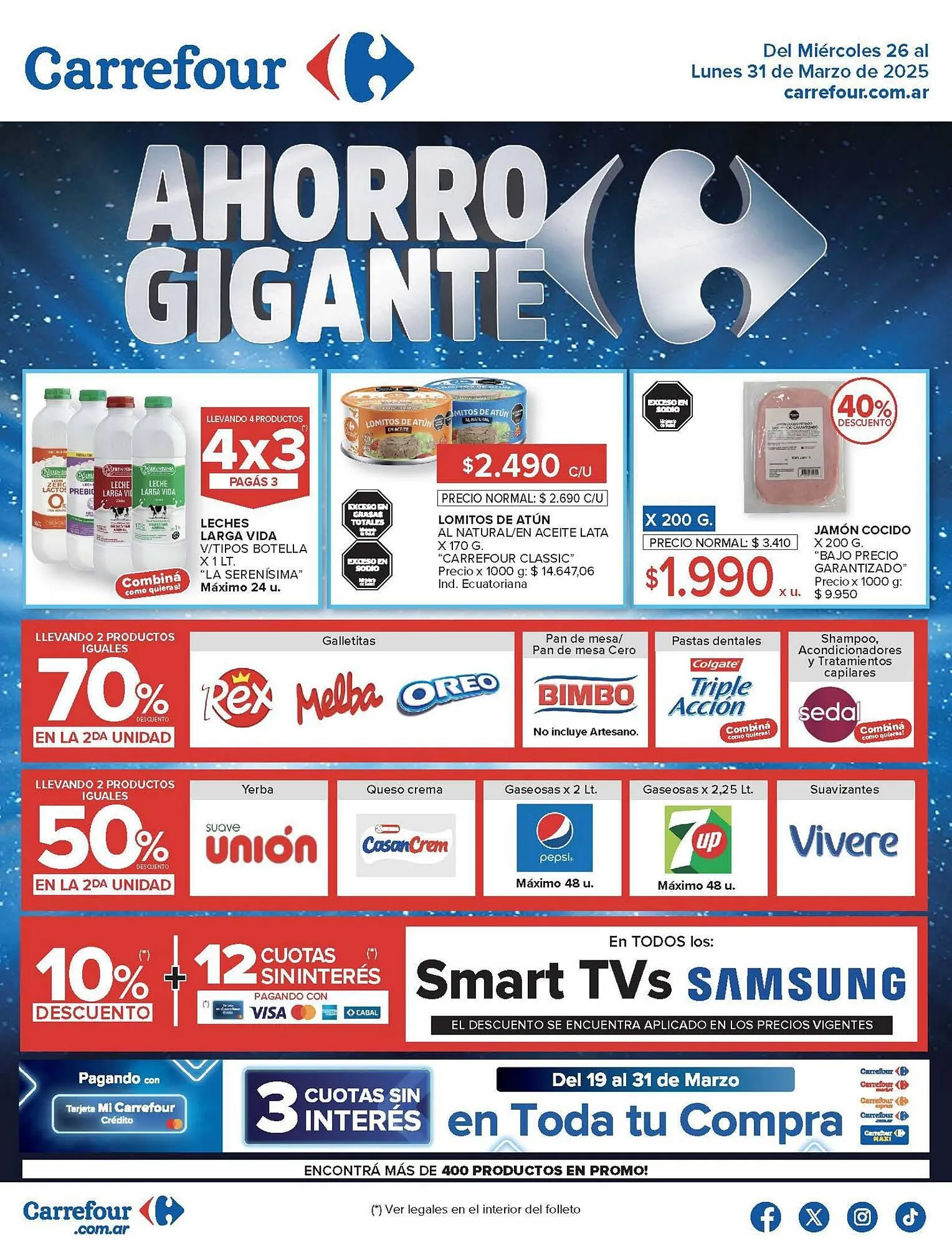 Ofertas de Catálogo Carrefour 25 de marzo al 30 de marzo 2025 - Página 1 del catálogo
