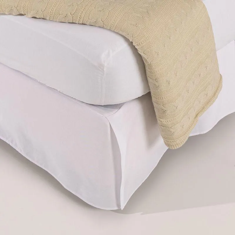 Cubresommier con Tablas Queen Size Algodón Panamá