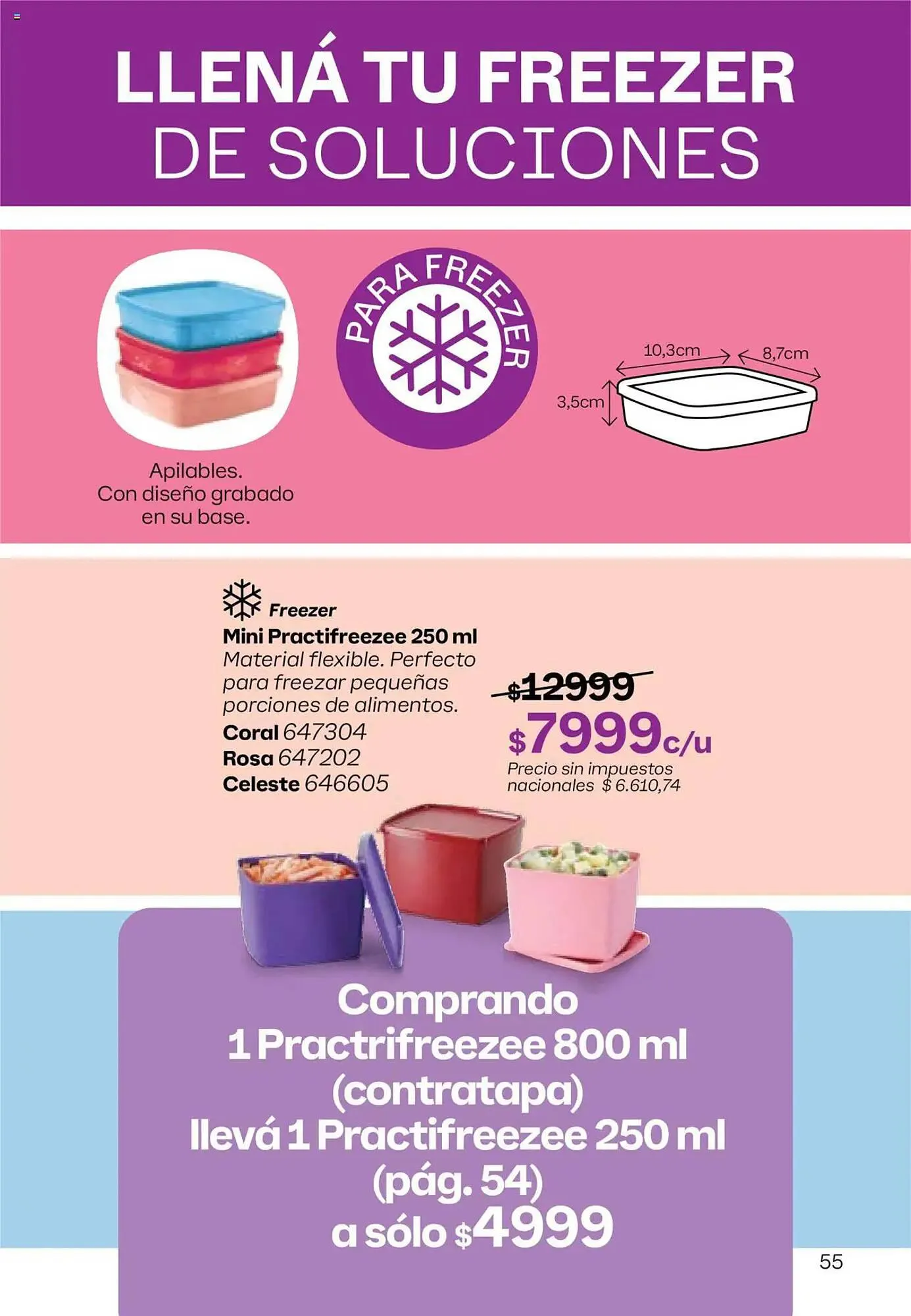 Ofertas de Folleto Tupperware 13 de octubre al 3 de noviembre 2025 - Página 56 del catálogo