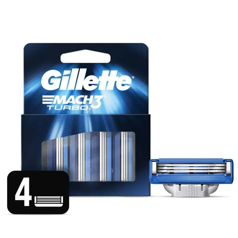 Cartucho Afeitar Turbo Gillette x 4 un.
