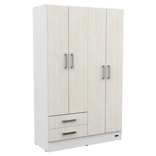 Placard Dakar 4 puertas melamina cuerpo blanco puertas venezia Mosconi