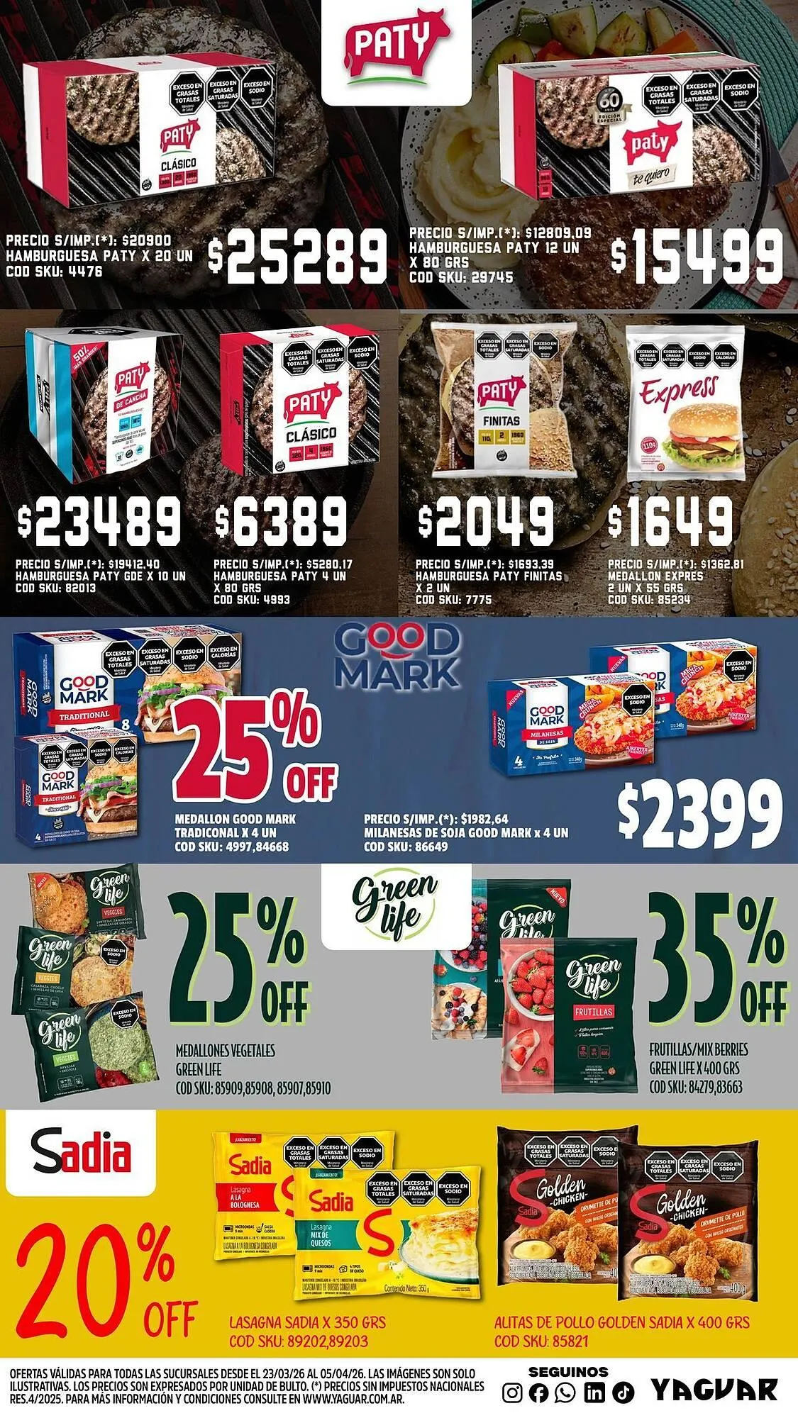 Ofertas de Catálogo Supermercados Yaguar 3 de abril al 5 de abril 2026 - Página 2 del catálogo