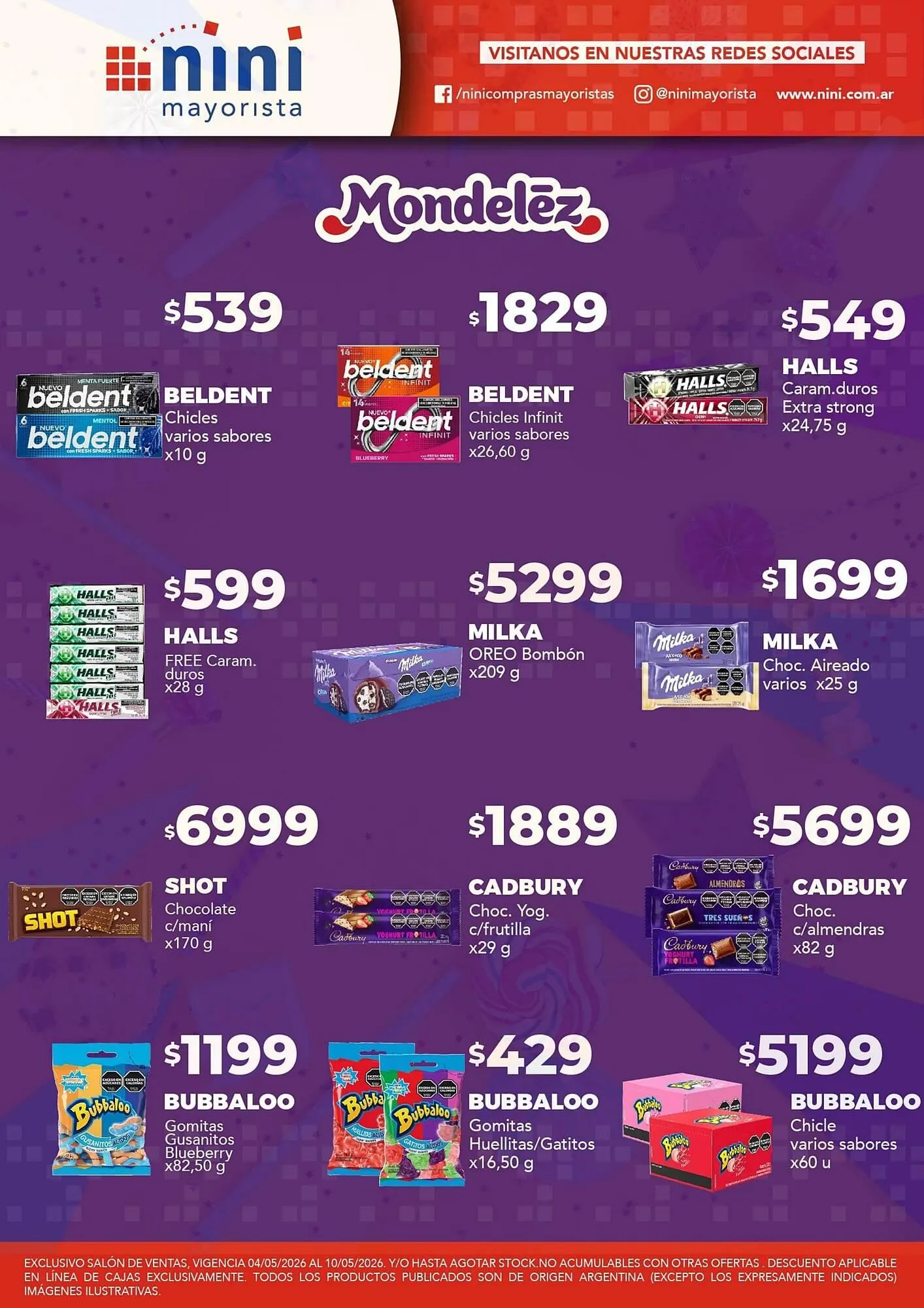 Ofertas de Catálogo Nini Mayorista 4 de mayo al 10 de mayo 2026 - Página 1 del catálogo