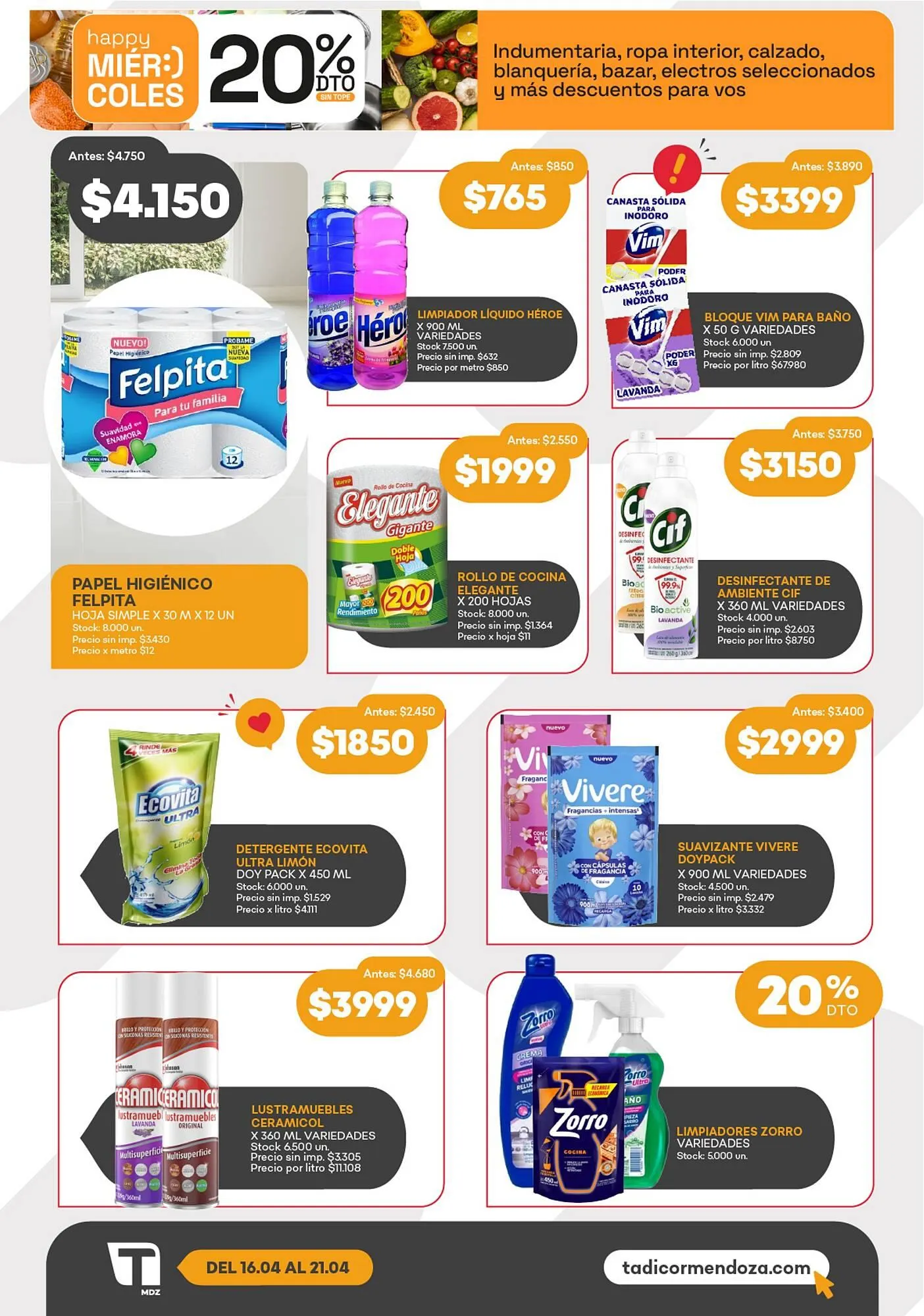 Ofertas de Catálogo Supermercados Tadicor 16 de abril al 21 de abril 2026 - Página 6 del catálogo
