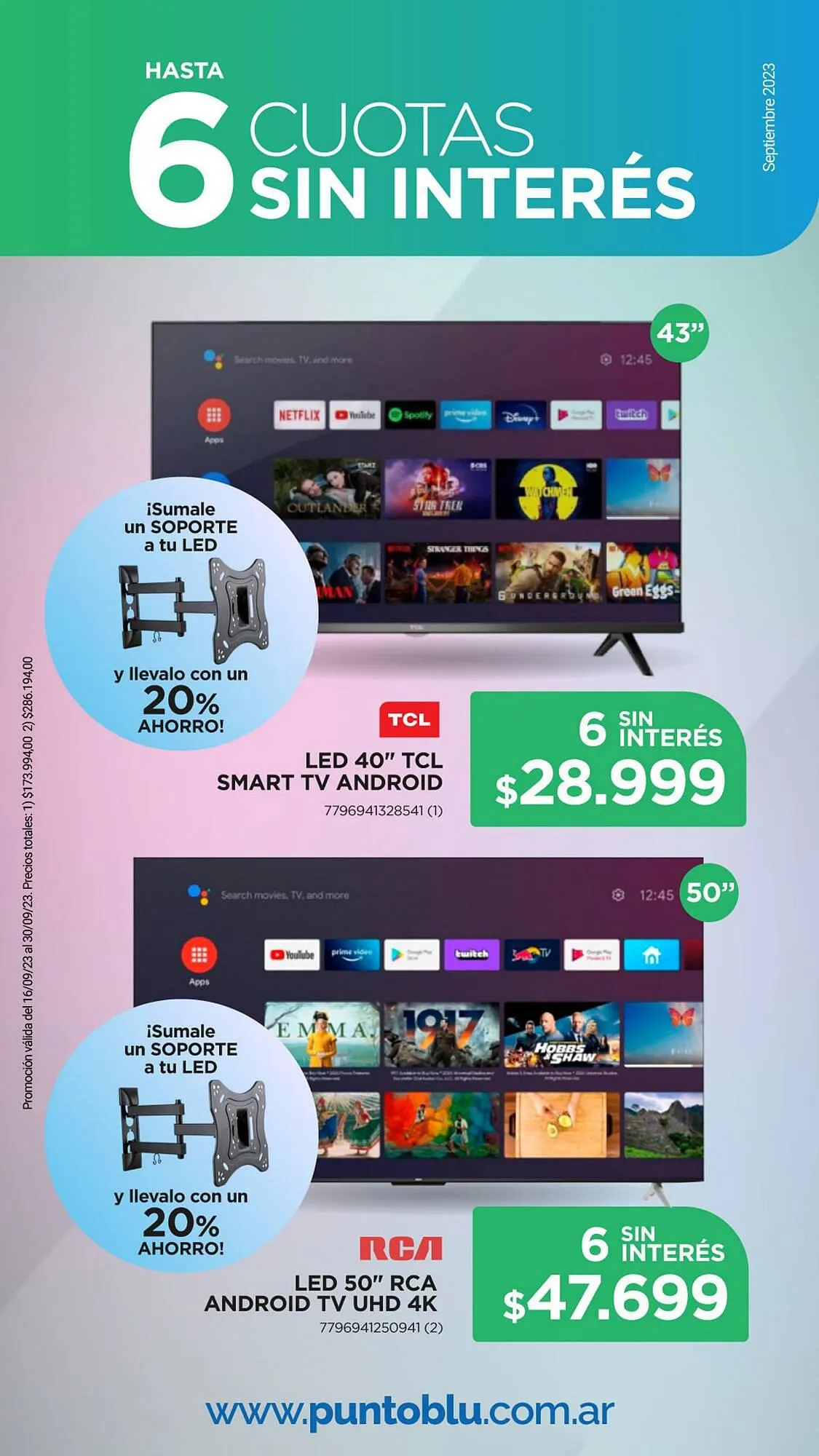 Ofertas de Catálogo Punto Blu 18 de septiembre al 30 de septiembre 2023 - Página 7 del catálogo