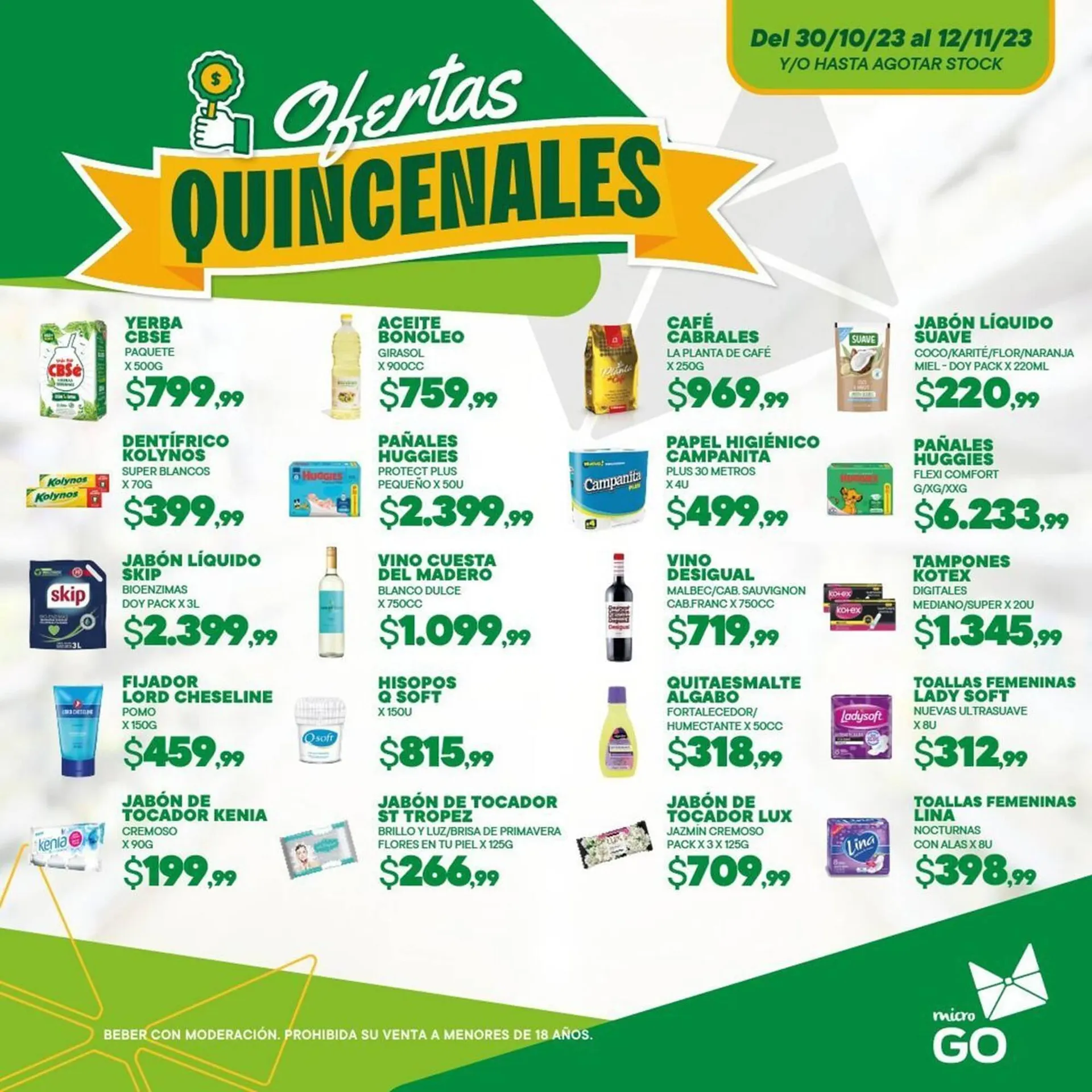 Ofertas de Catálogo Unico Supermercados 1 de noviembre al 12 de noviembre 2023 - Página 1 del catálogo
