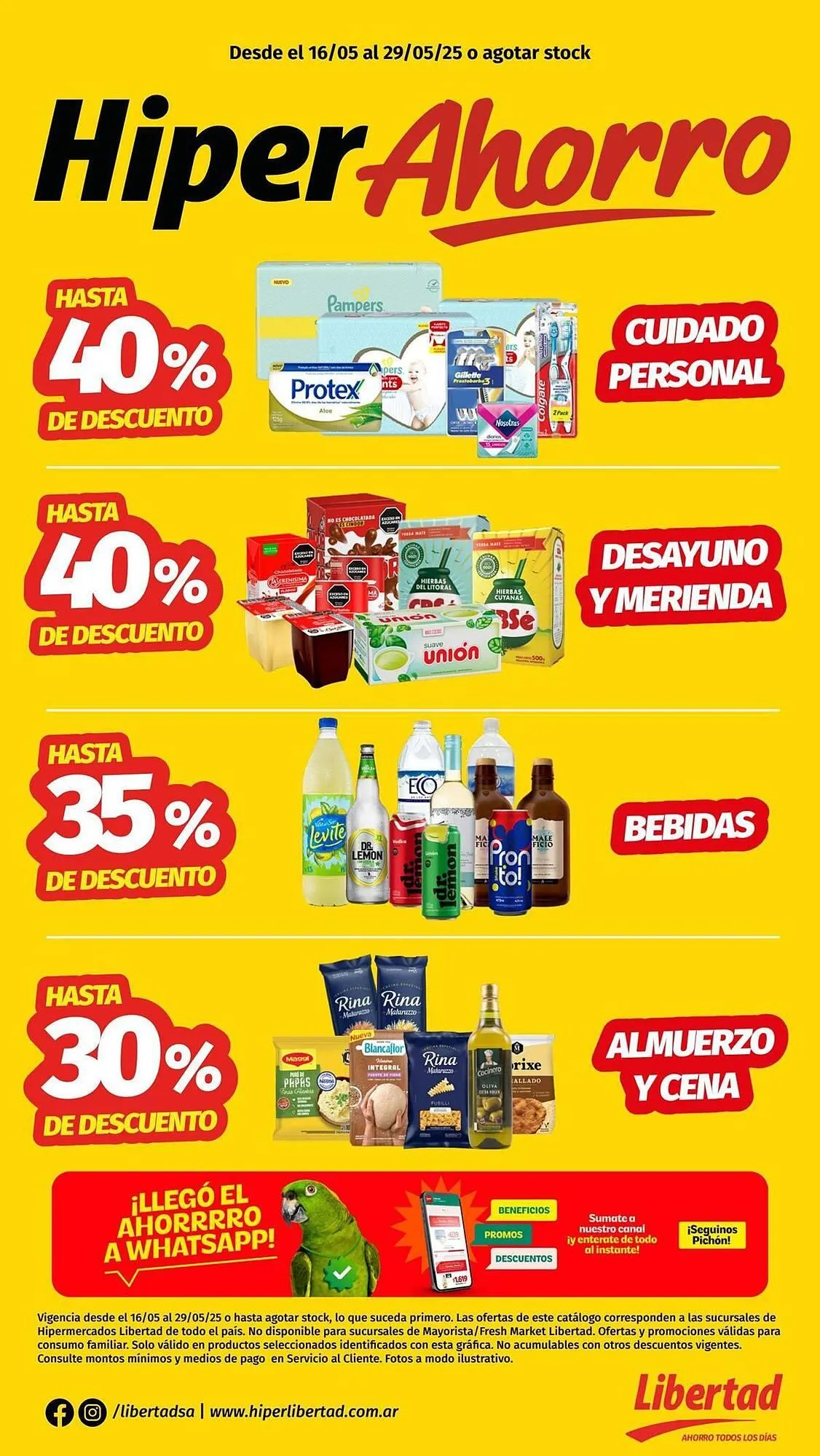 Ofertas de Catálogo Hipermercado Libertad 17 de mayo al 29 de mayo 2025 - Página 1 del catálogo