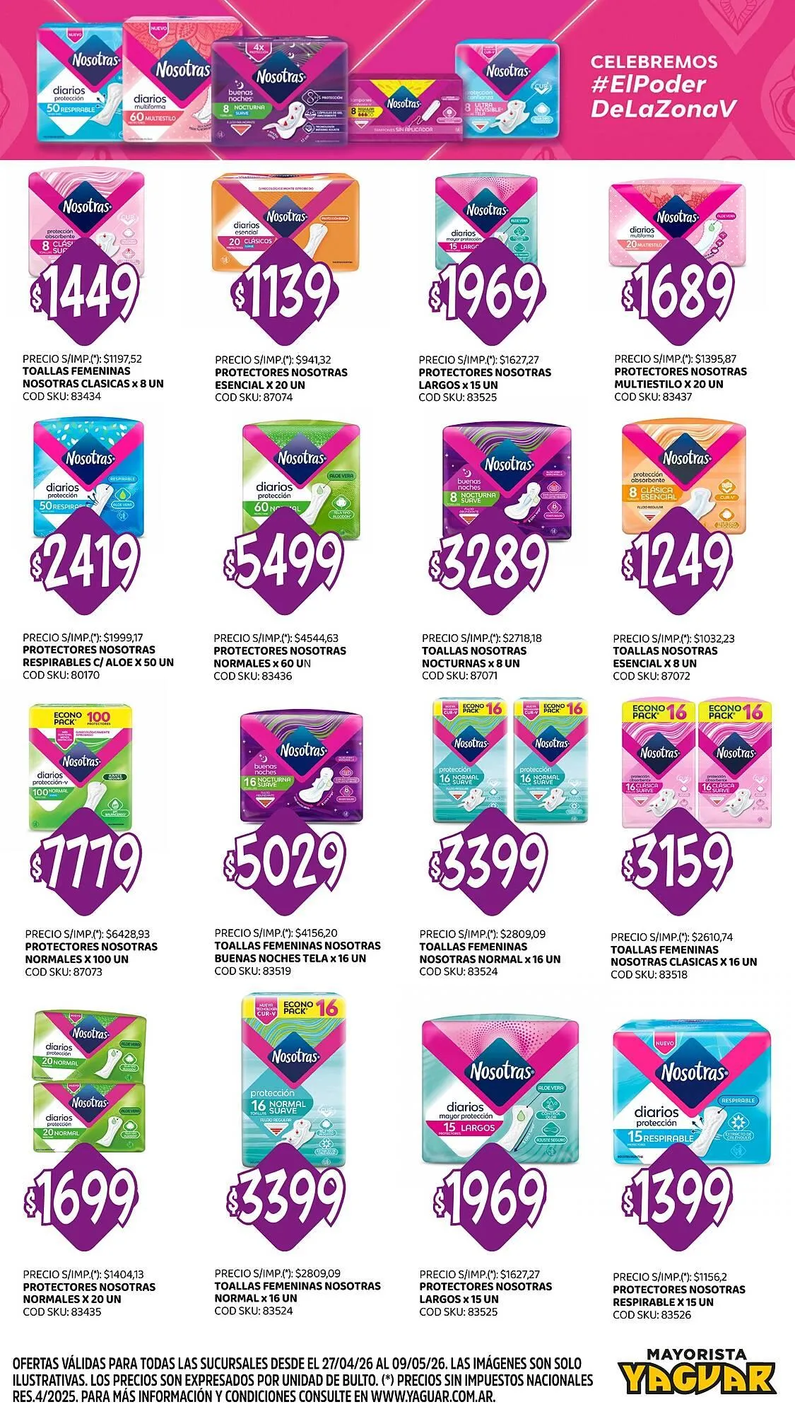 Ofertas de Catálogo Supermercados Yaguar 27 de abril al 9 de mayo 2026 - Página 4 del catálogo
