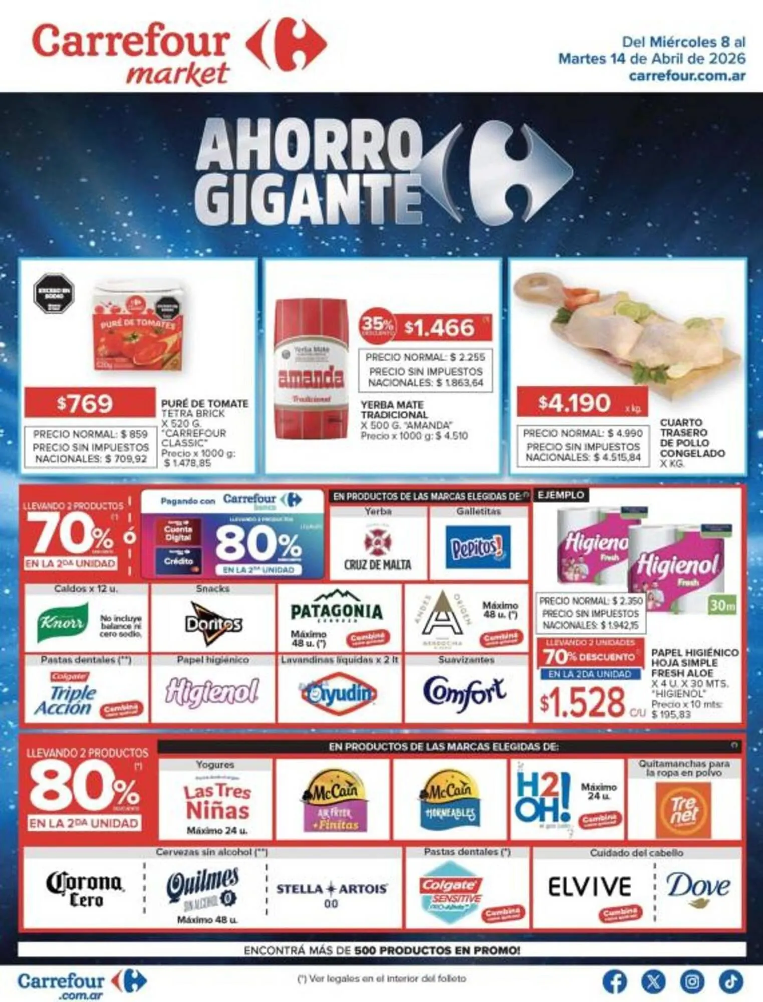 Ofertas de Folleto Carrefour Market 8 de abril al 15 de abril 2026 - Página 1 del catálogo