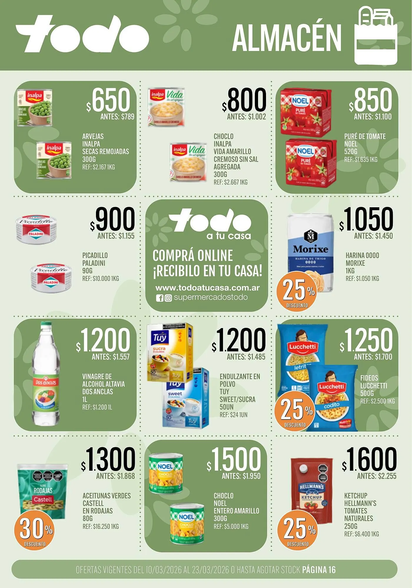 Ofertas de Catálogo Supermercados Todo 10 de marzo al 23 de marzo 2026 - Página 16 del catálogo