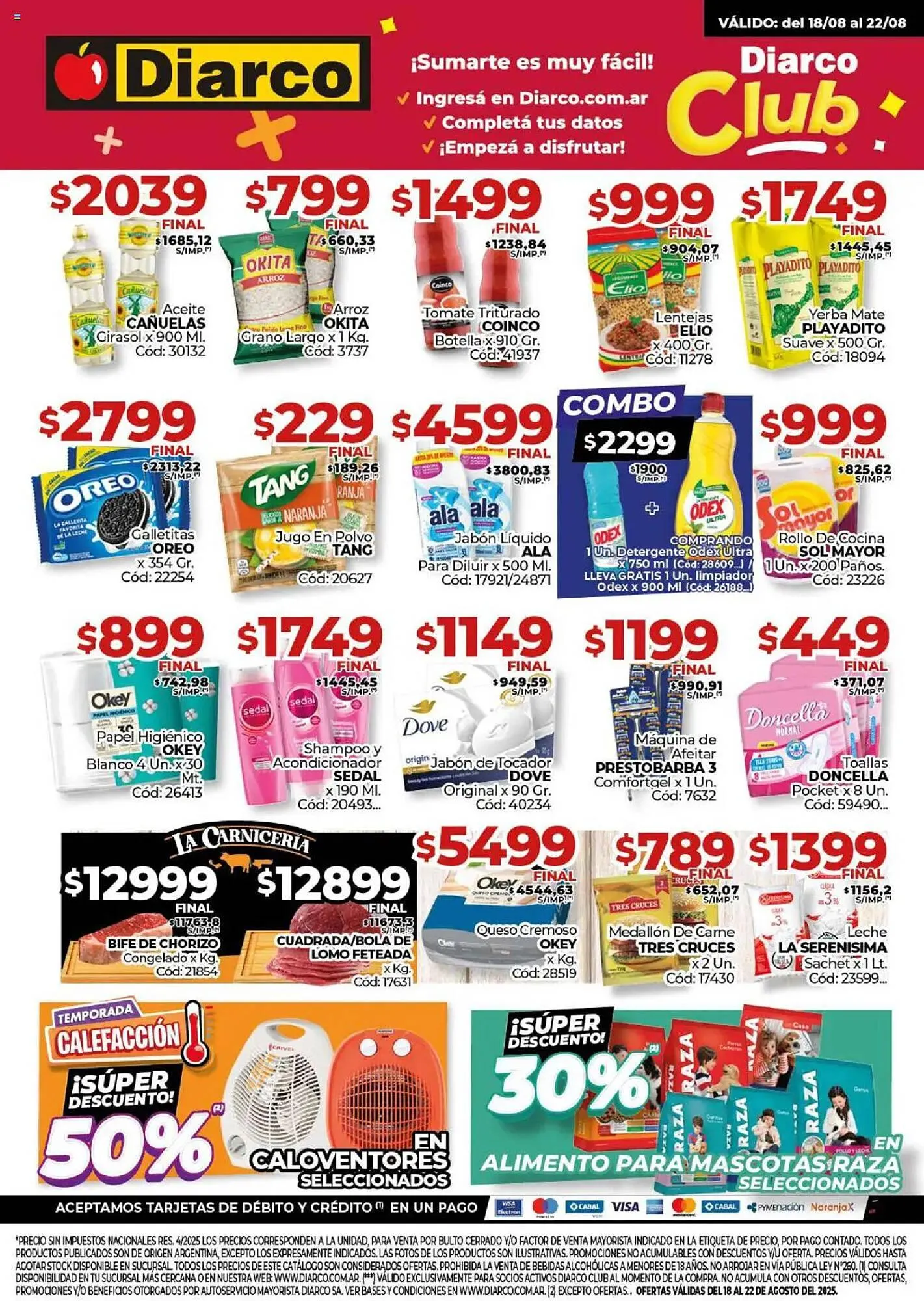 Ofertas de Catálogo Diarco 18 de agosto al 22 de agosto 2025 - Página 1 del catálogo