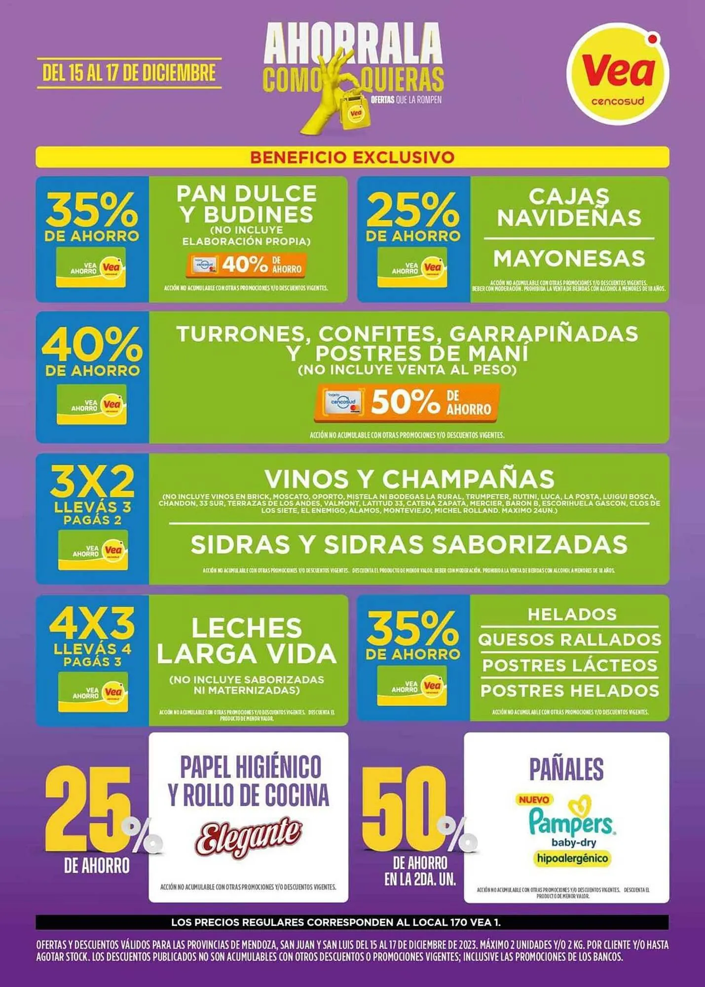 Ofertas de Catálogo Supermercados Vea 15 de diciembre al 17 de diciembre 2023 - Página 3 del catálogo
