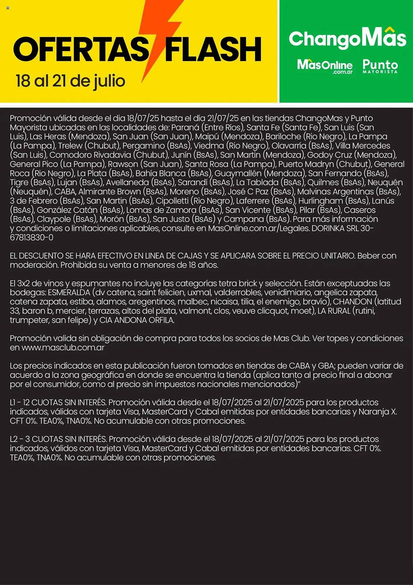 Ofertas de Catálogo Changomas 18 de julio al 21 de julio 2025 - Página 9 del catálogo