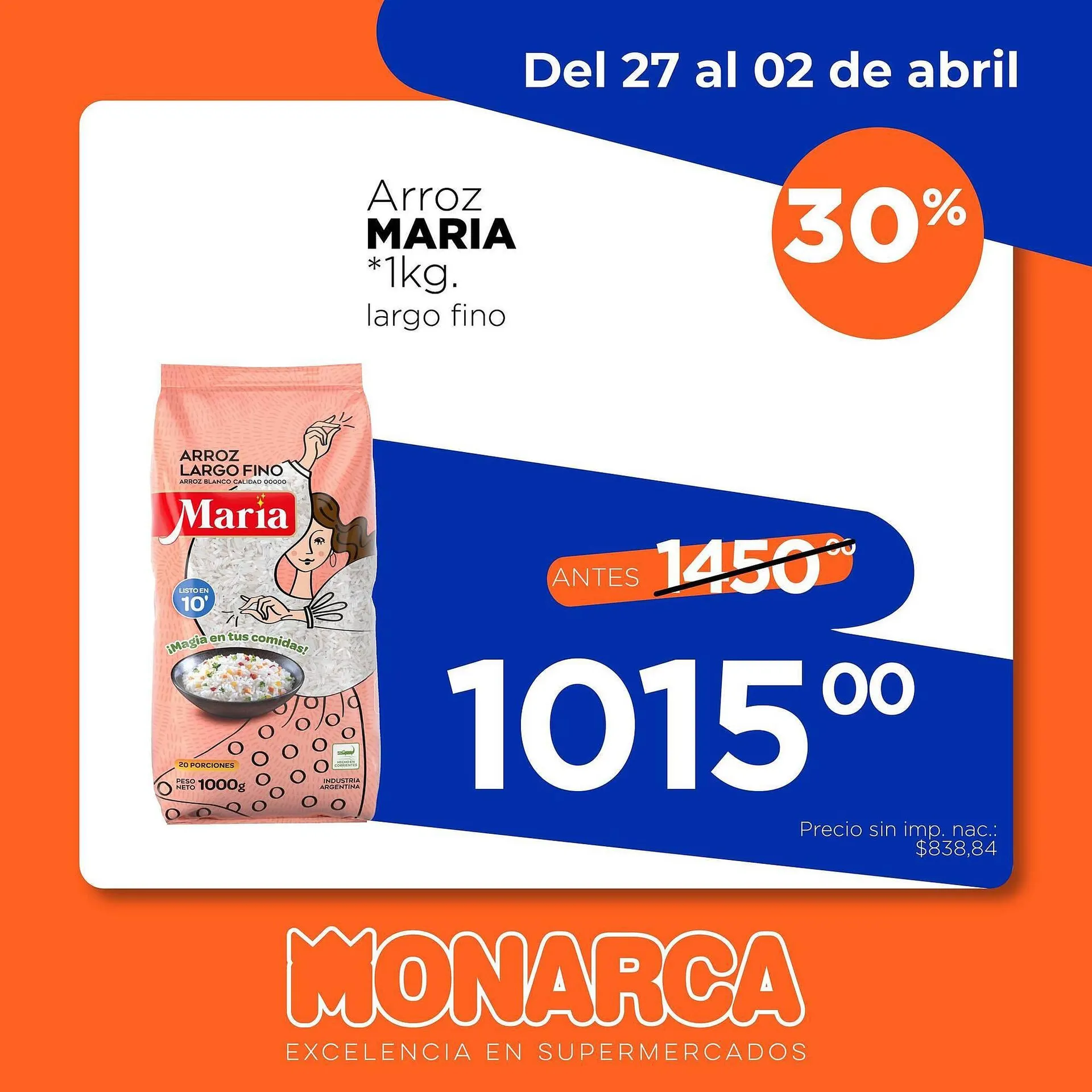 Ofertas de Catálogo Supermercados Monarca 27 de marzo al 2 de abril 2026 - Página 2 del catálogo