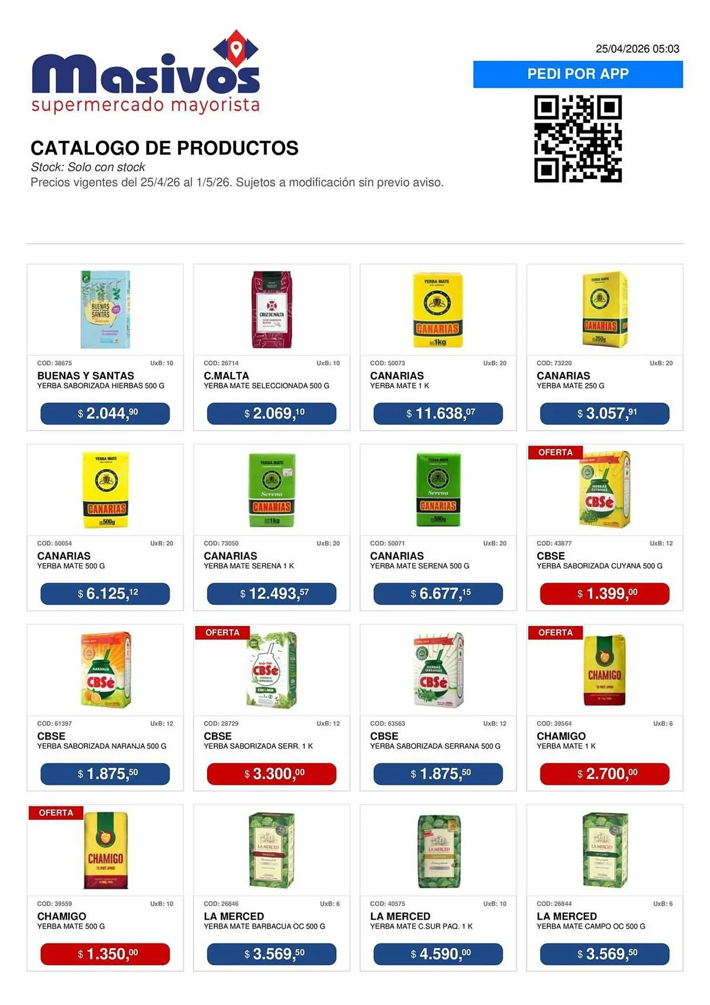 Ofertas de Catálogo Masivos 25 de abril al 1 de mayo 2026 - Página 47 del catálogo