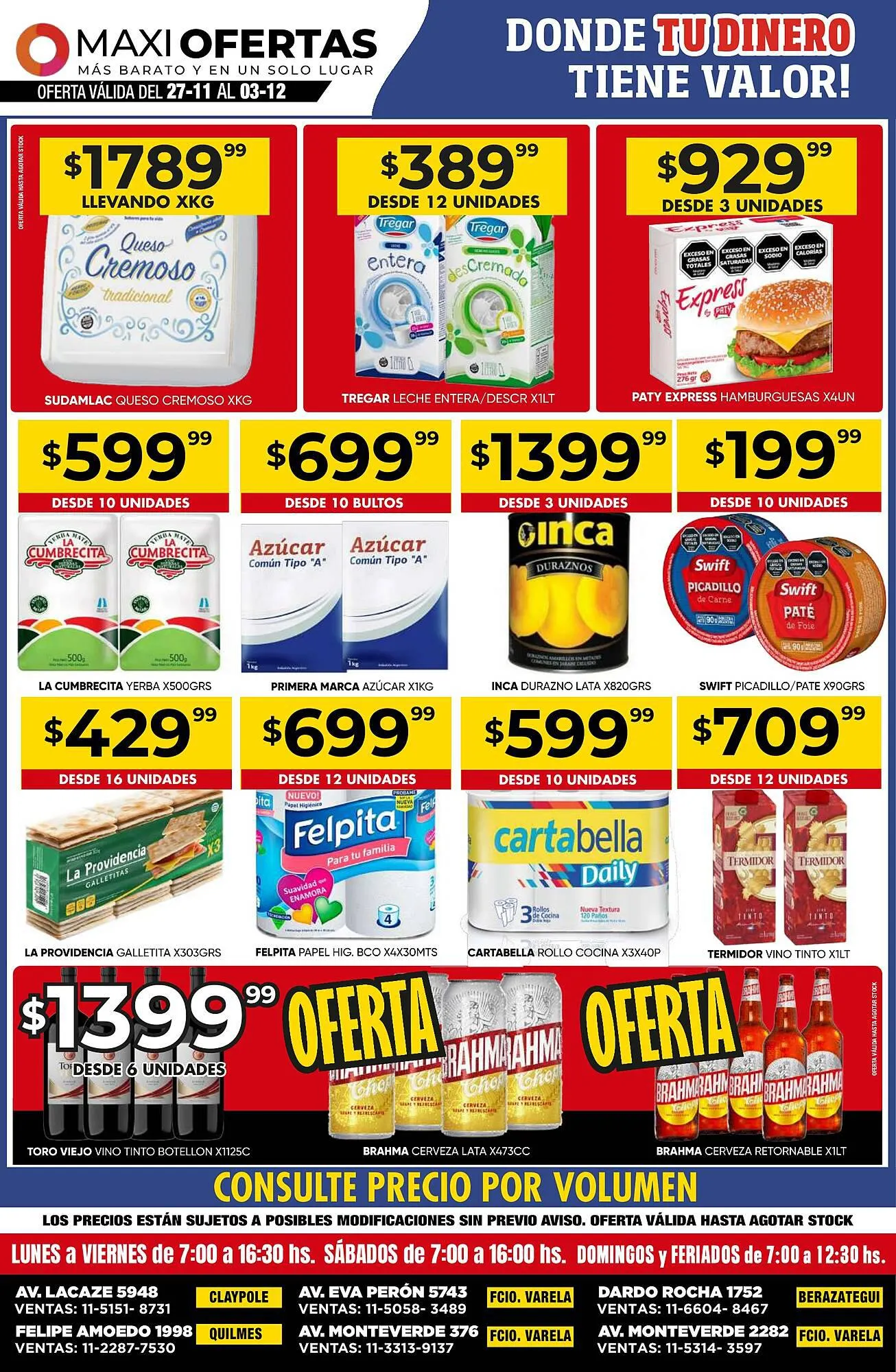 Ofertas de Catálogo Maxi Ofertas 27 de noviembre al 3 de diciembre 2023 - Página 1 del catálogo
