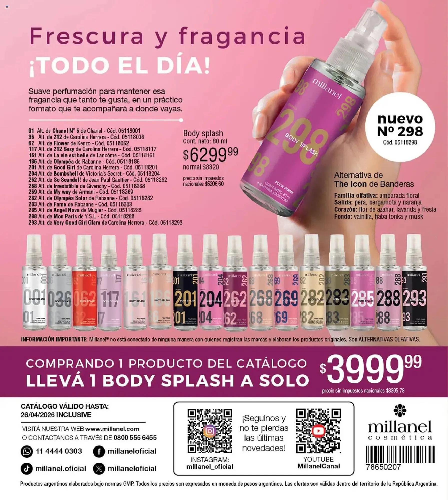 Ofertas de Catálogo Millanel Cosmética 30 de marzo al 27 de abril 2026 - Página 196 del catálogo