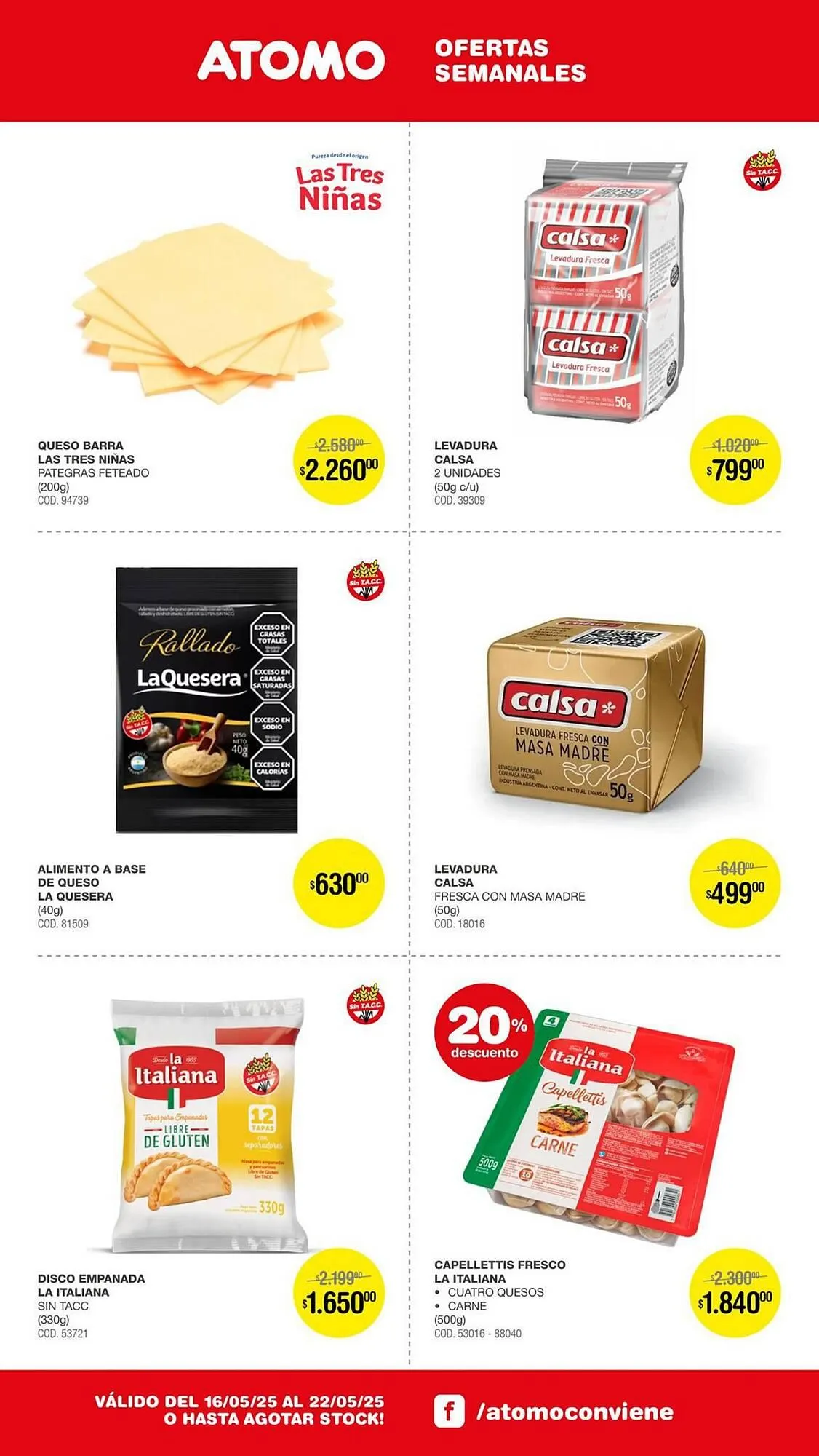 Ofertas de Catálogo Atomo Conviene 16 de mayo al 22 de mayo 2025 - Página 10 del catálogo
