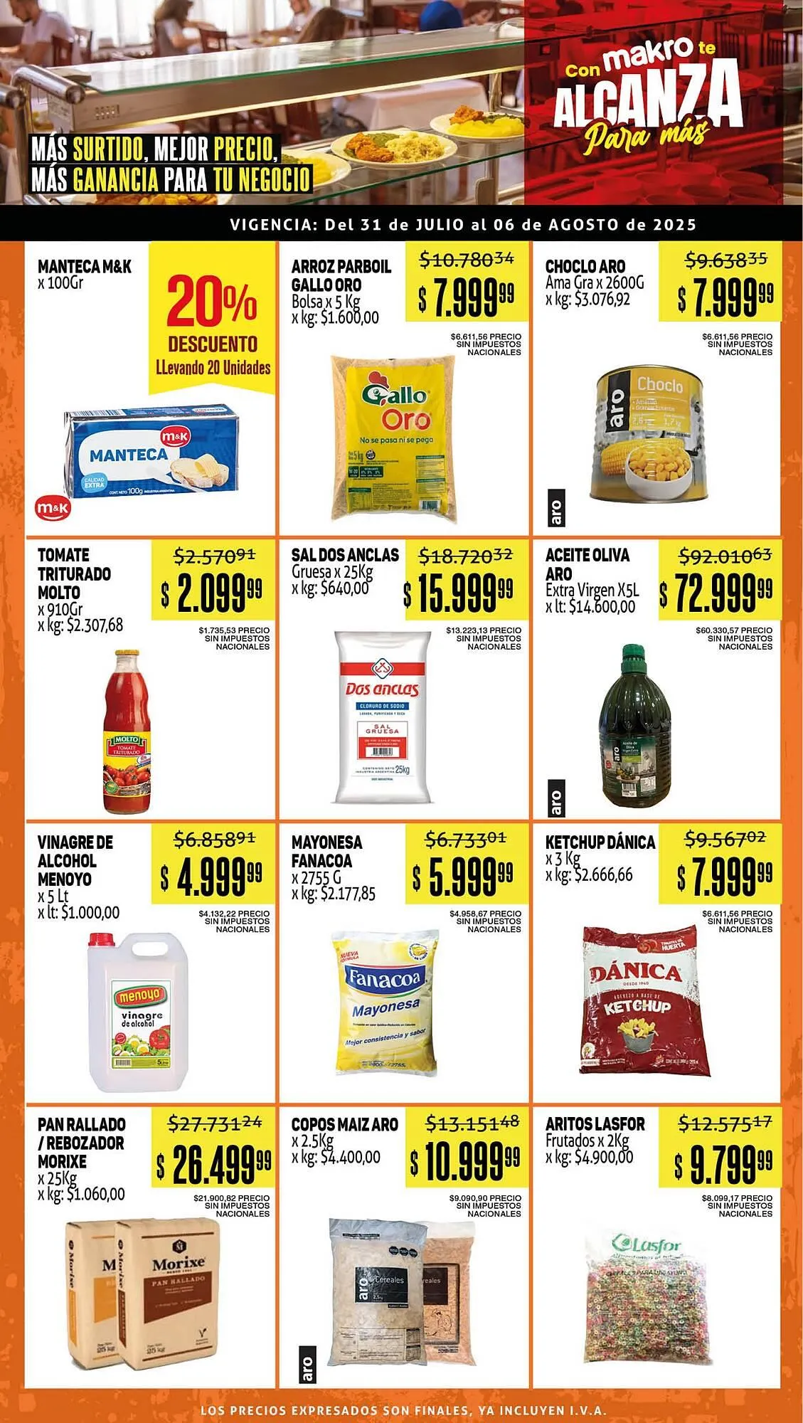 Ofertas de Catálogo Makro 31 de julio al 6 de agosto 2025 - Página 2 del catálogo