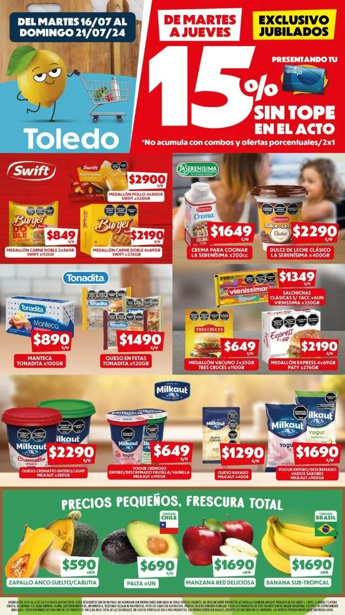 Ofertas de Catálogo Supermercados Toledo 16 de julio al 21 de julio 2024 - Página 3 del catálogo