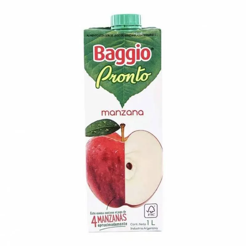 Jugo Natural Manzana Baggio Pronto x 1 Lt.