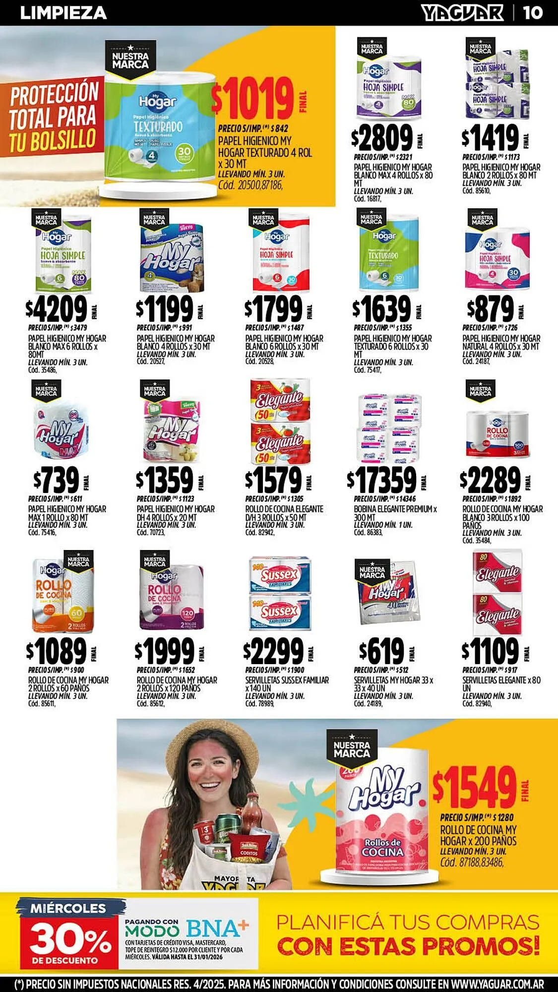 Ofertas de Catálogo Supermercados Yaguar 5 de enero al 11 de enero 2026 - Página 10 del catálogo