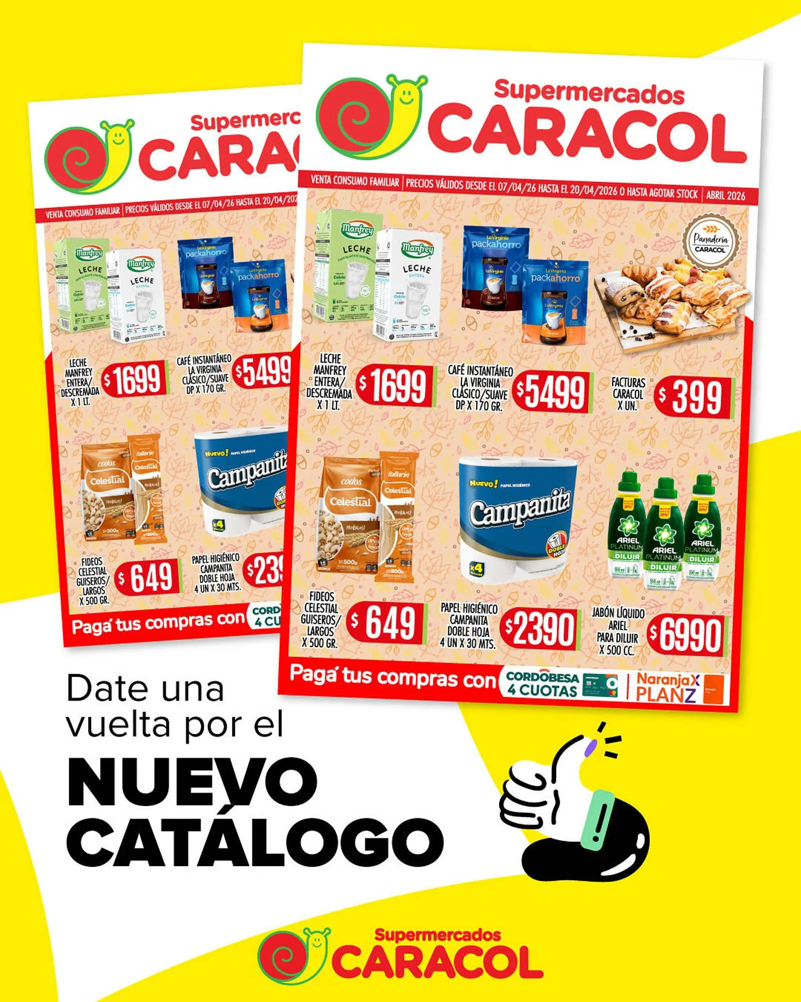 Ofertas de Catálogo Supermercados Caracol 7 de abril al 20 de abril 2026 - Página 1 del catálogo
