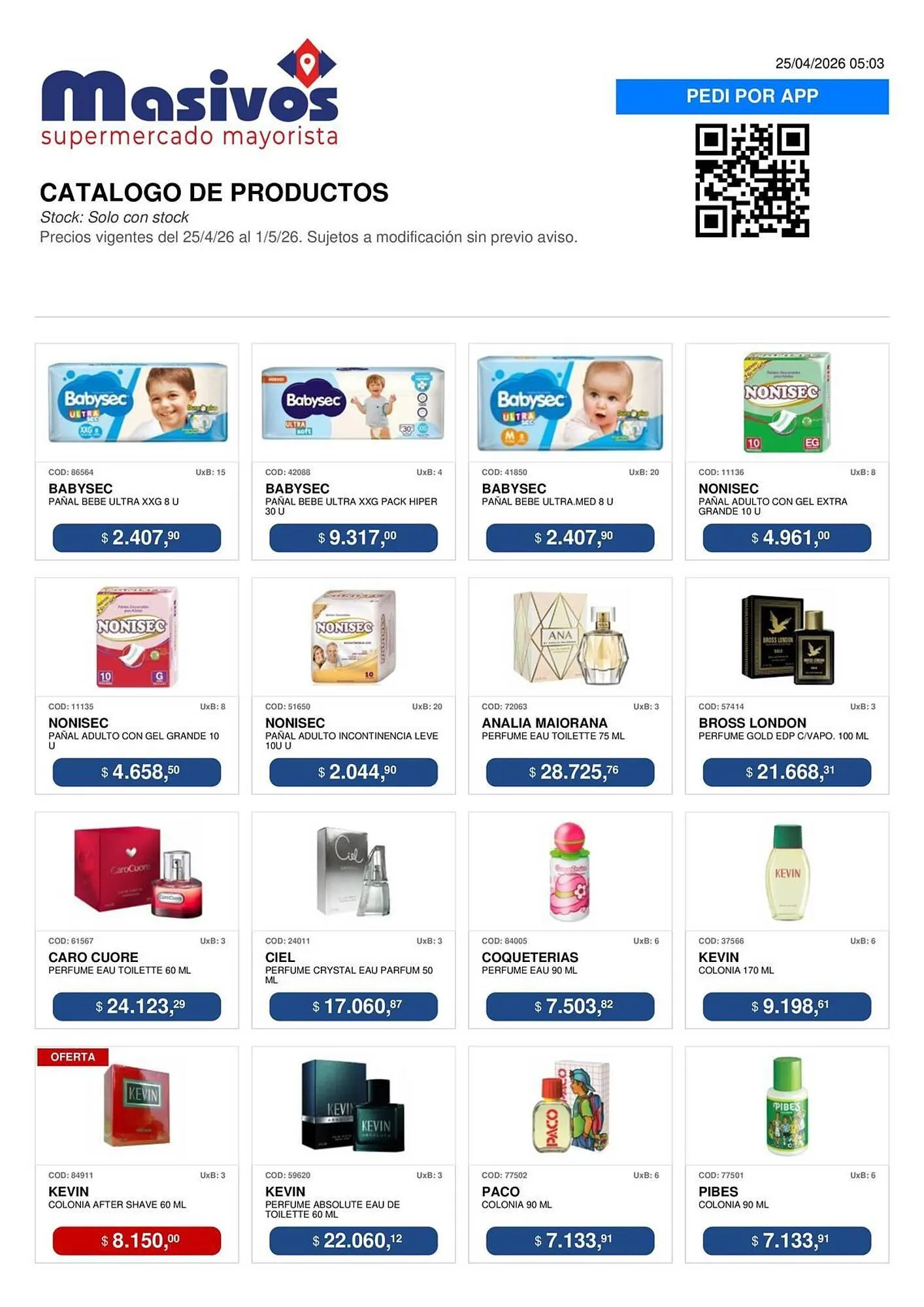 Ofertas de Catálogo Masivos 25 de abril al 1 de mayo 2026 - Página 116 del catálogo