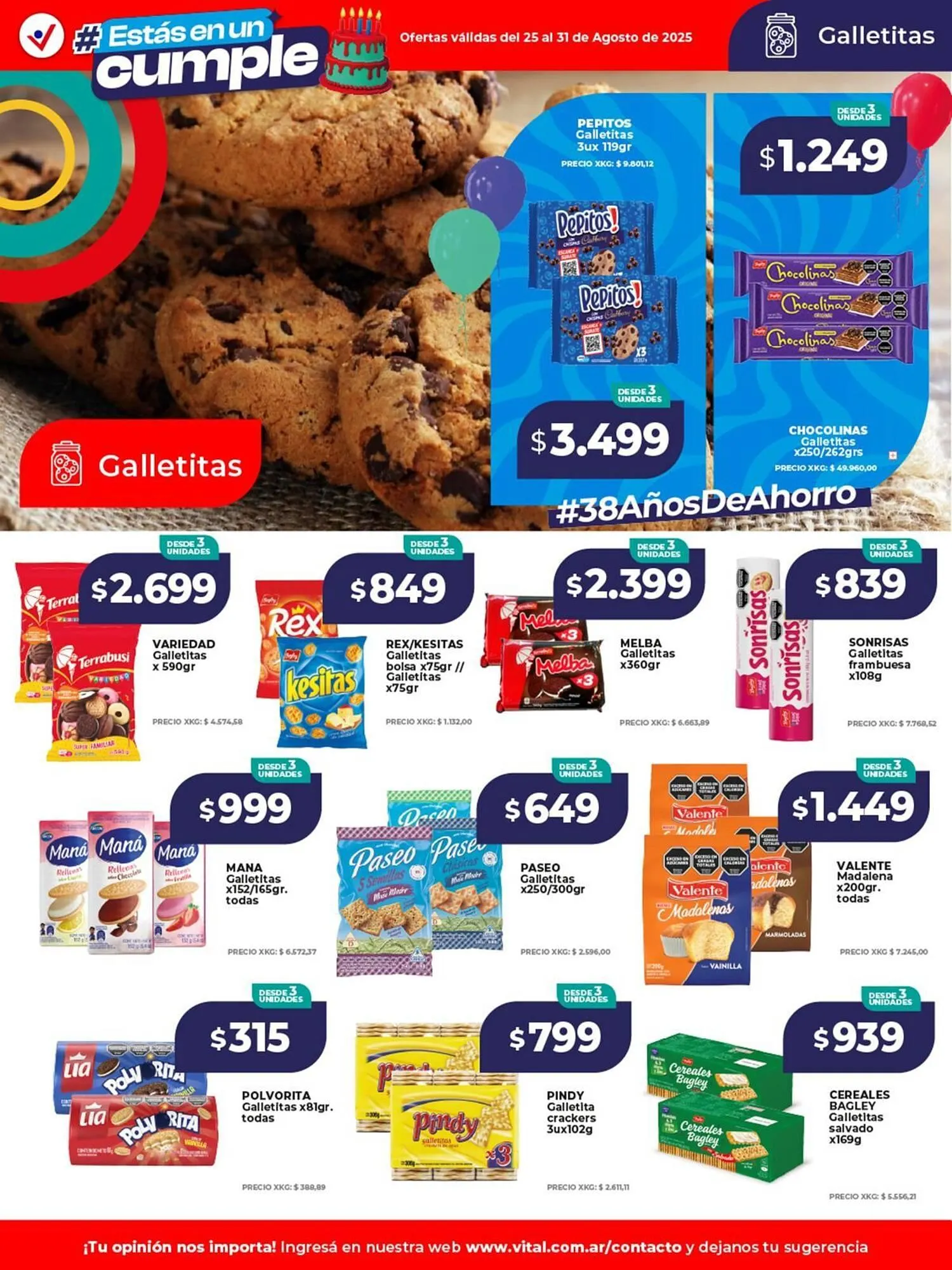 Ofertas de Catálogo Supermayorista Vital 25 de agosto al 31 de agosto 2025 - Página 21 del catálogo