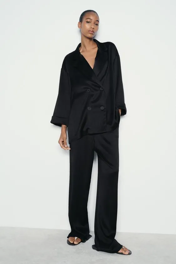 BLAZER CRUZADA EFECTO ARRUGADO